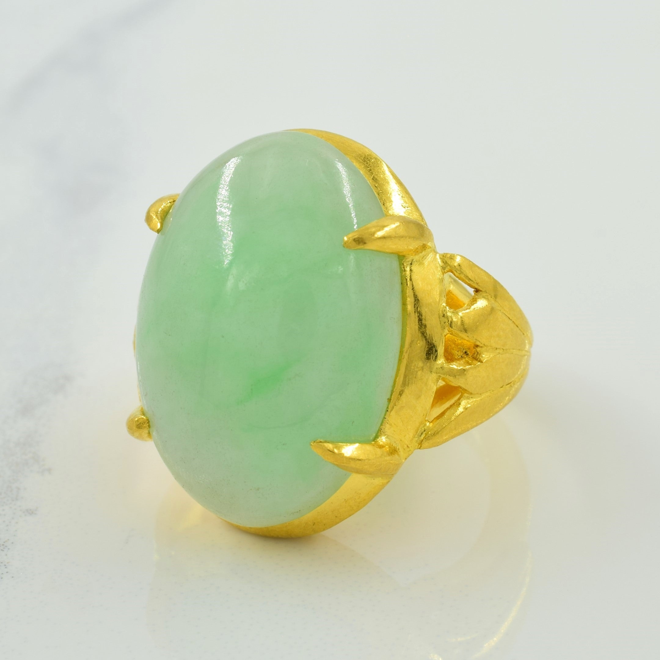 Jadeite Cocktail Ring | 21.00ct | SZ 4 |