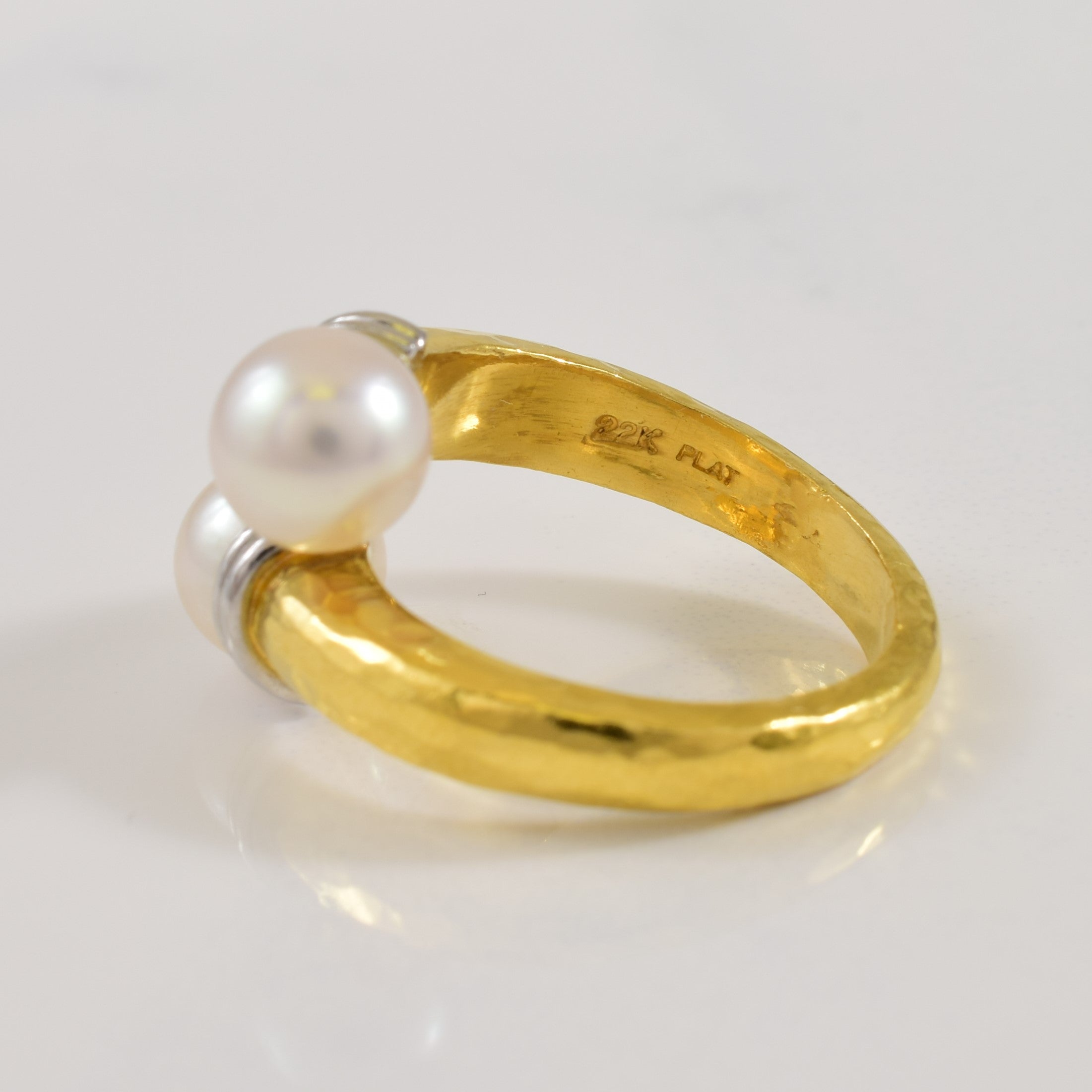 Pearl Bypass Ring | 5.70ctw | SZ 5.75 |