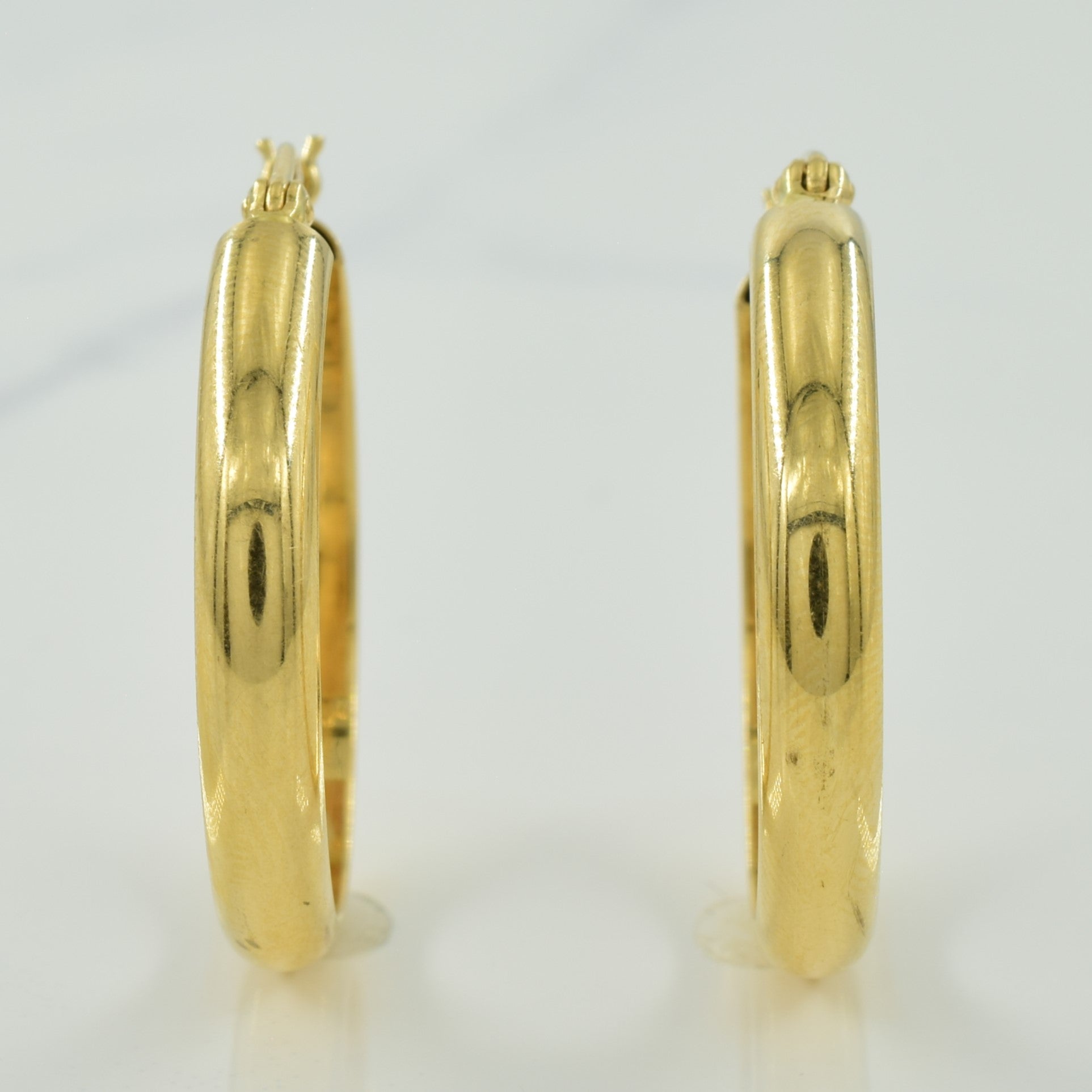14k Yellow Gold Hoop Earrings |