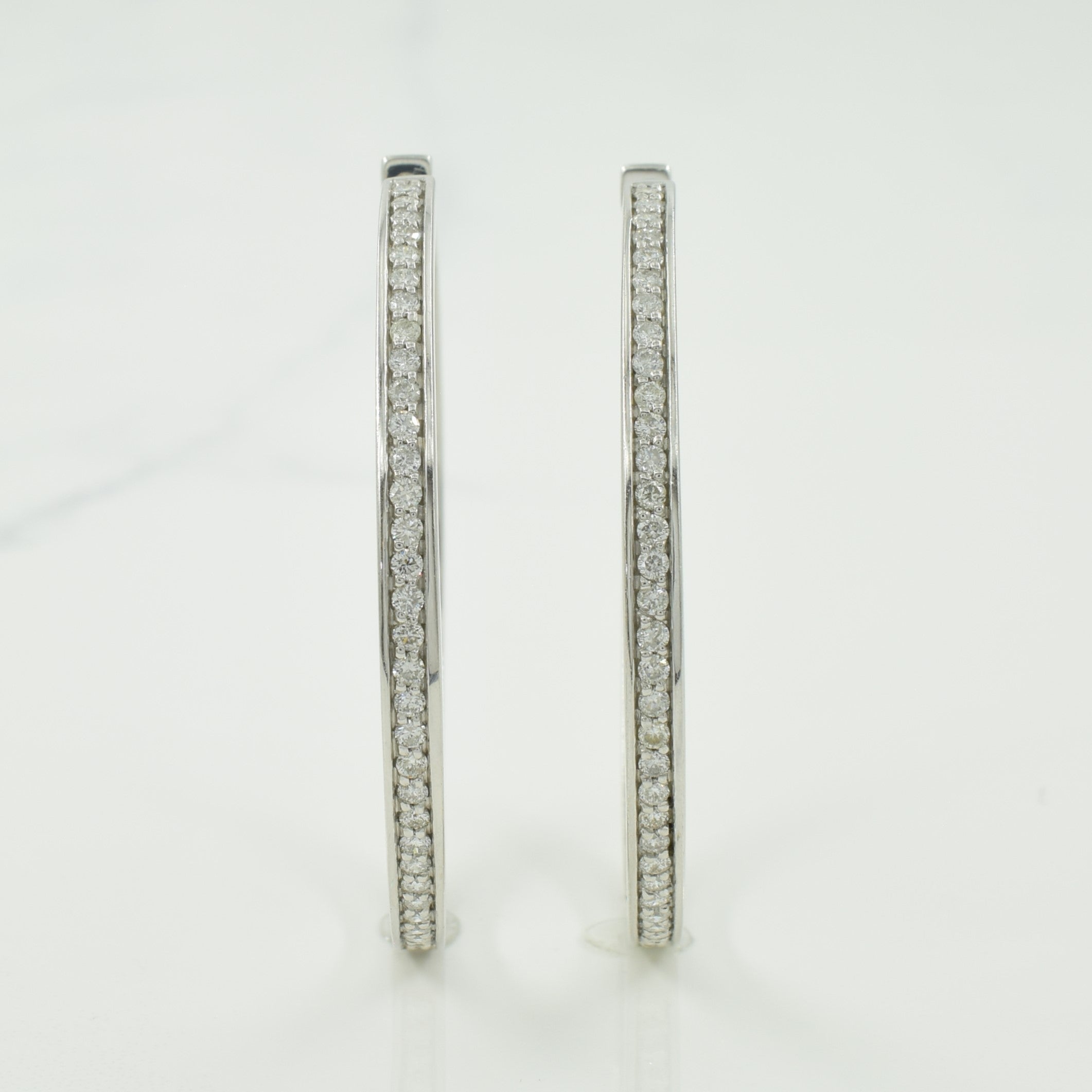 Diamond Hoop Earrings | 1.00ctw |