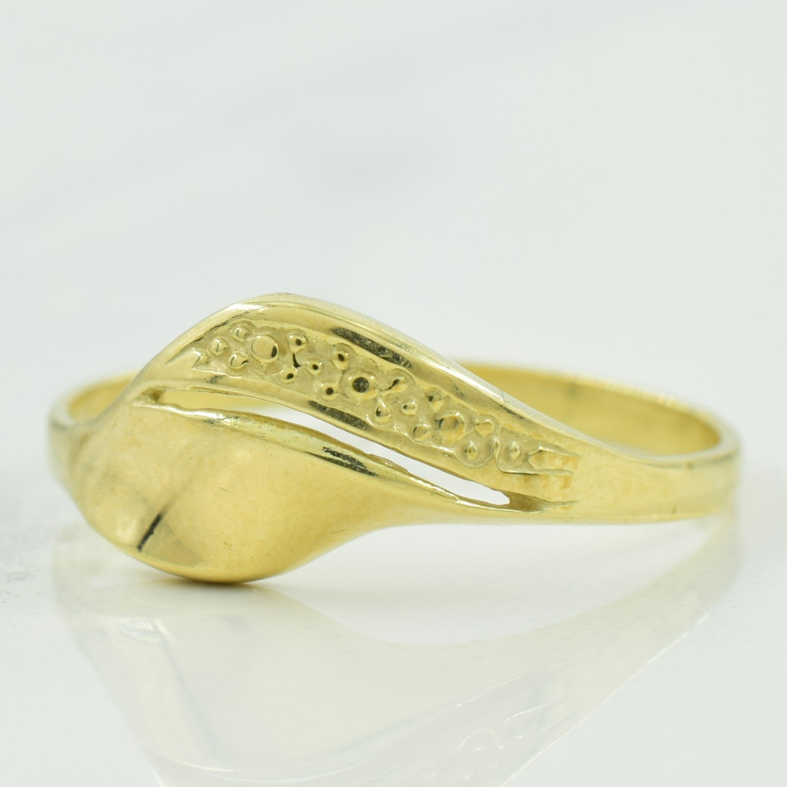 14k Yellow Gold Bypass Ring | SZ 7.75 |