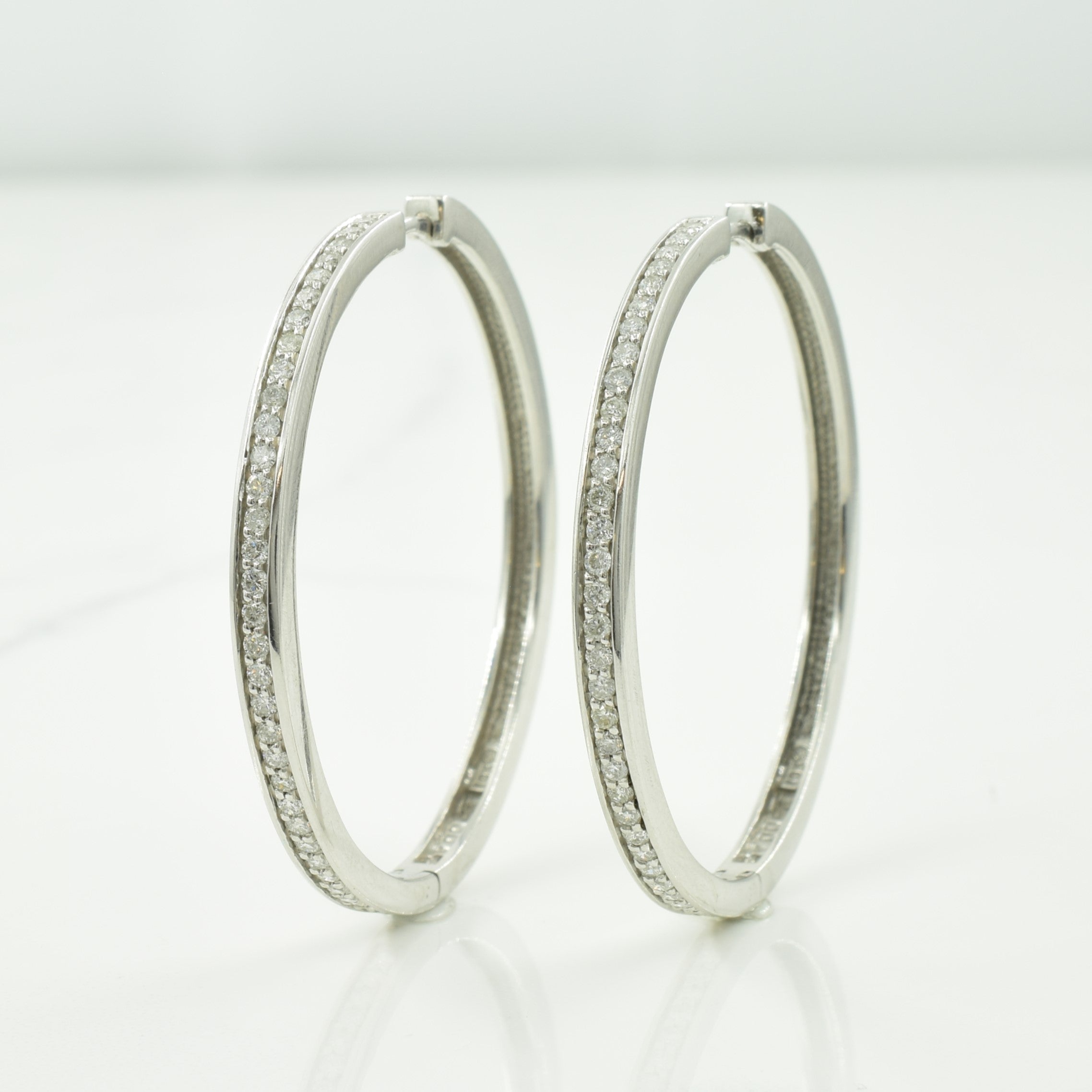 Diamond Hoop Earrings | 1.00ctw |