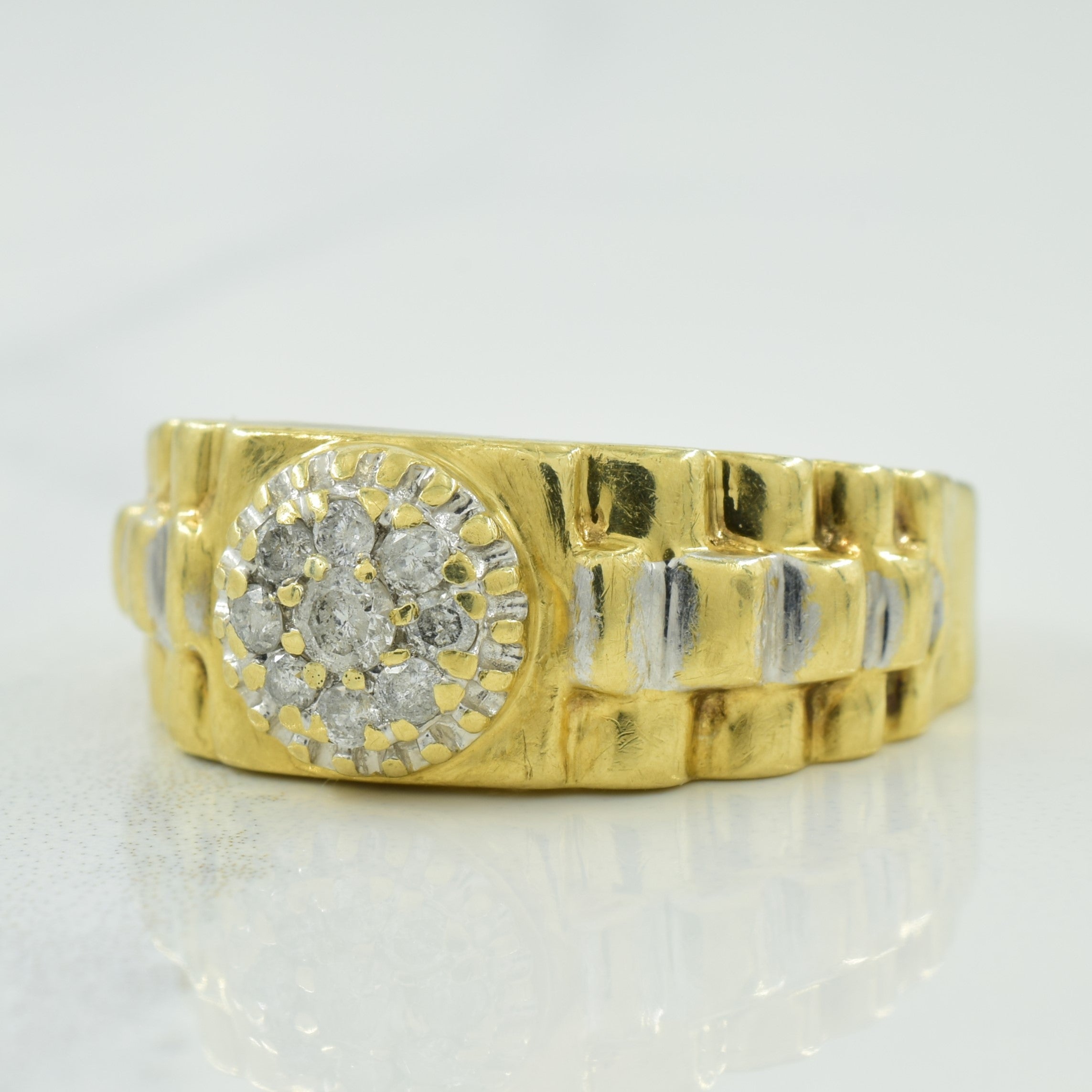 Cluster Diamond Ring | 0.22ctw | SZ 10.5 |