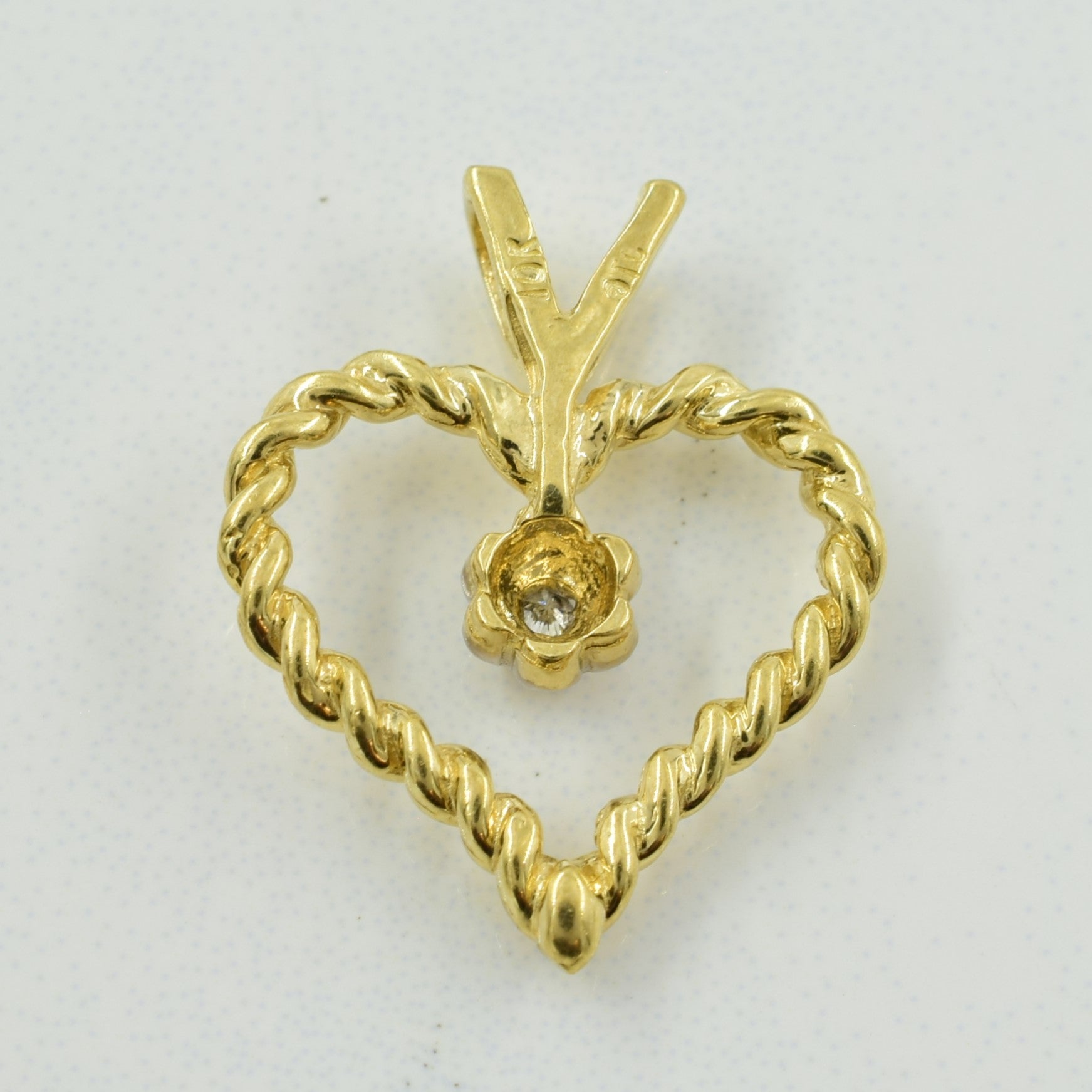 Diamond Heart Pendant | 0.01ct |
