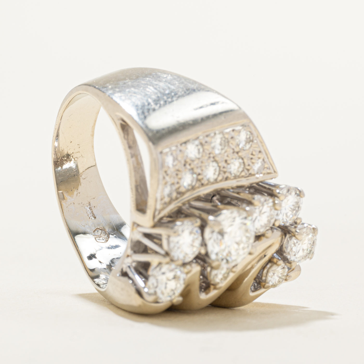 Heavy Diamond Cluster Ring | 2.18 ctw, SZ 9.25 |