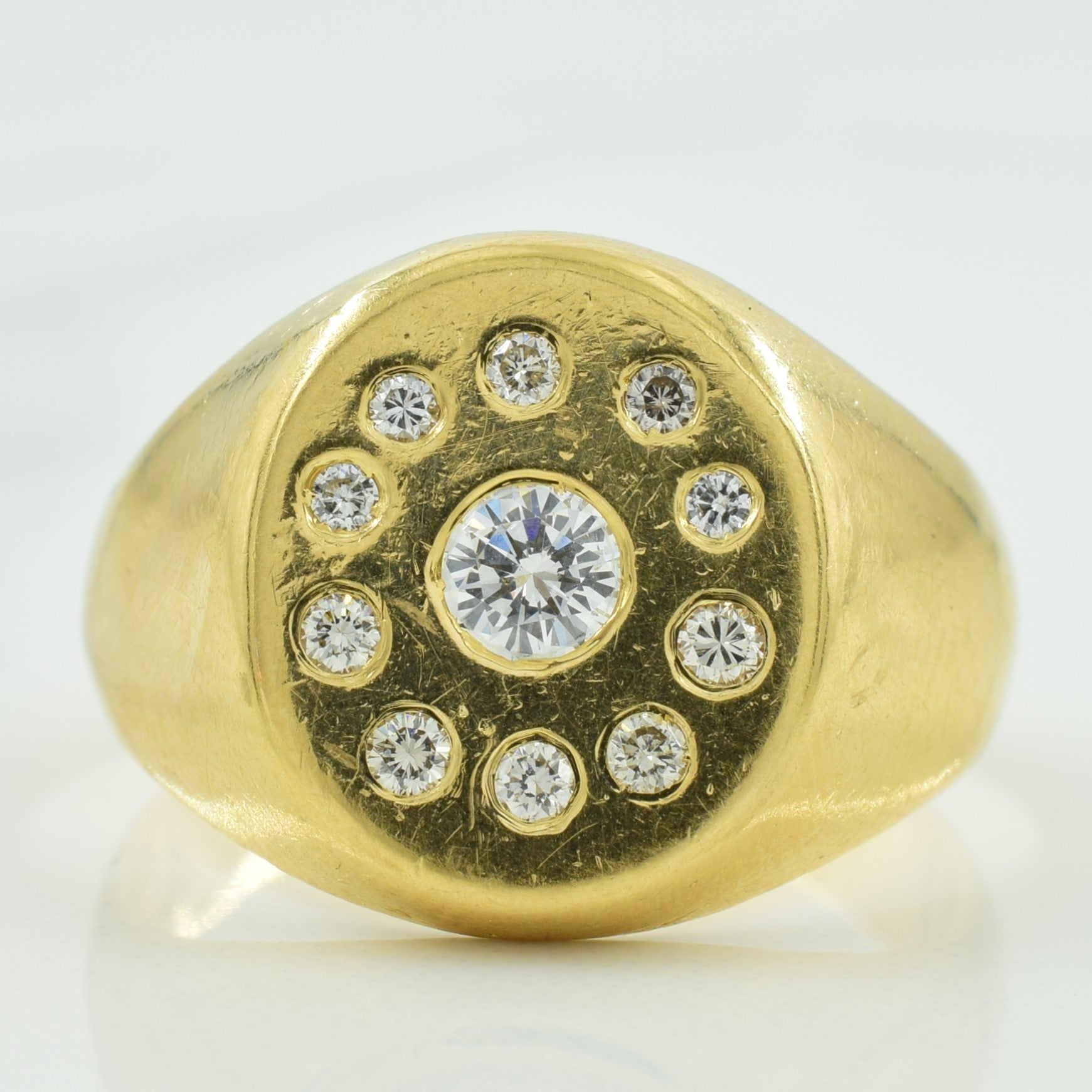 Flush Set Diamond Ring | 0.43ctw | SZ 10 |