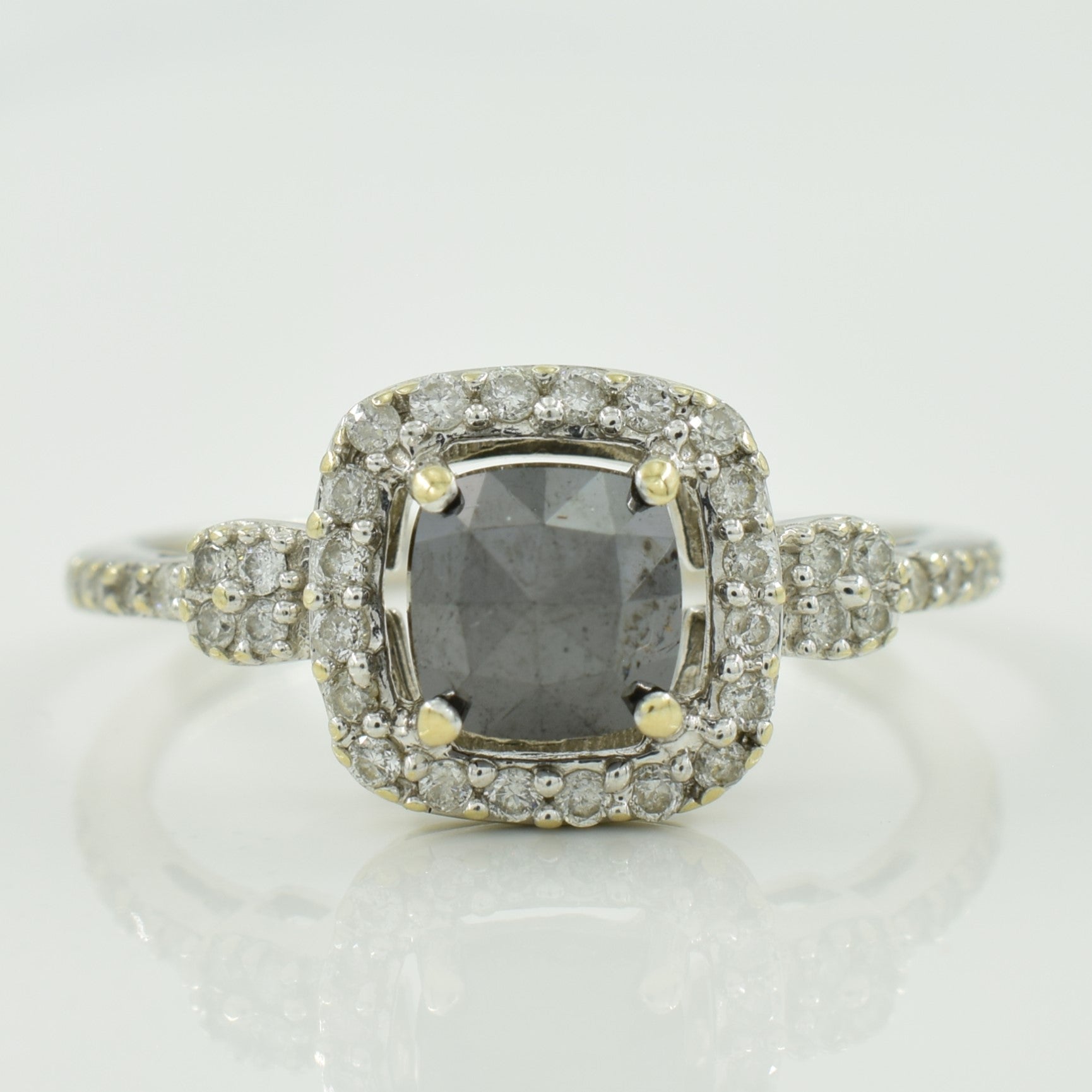 Black & Natural Diamond Ring | 0.60ct, 0.19ctw | SZ 5.25 |