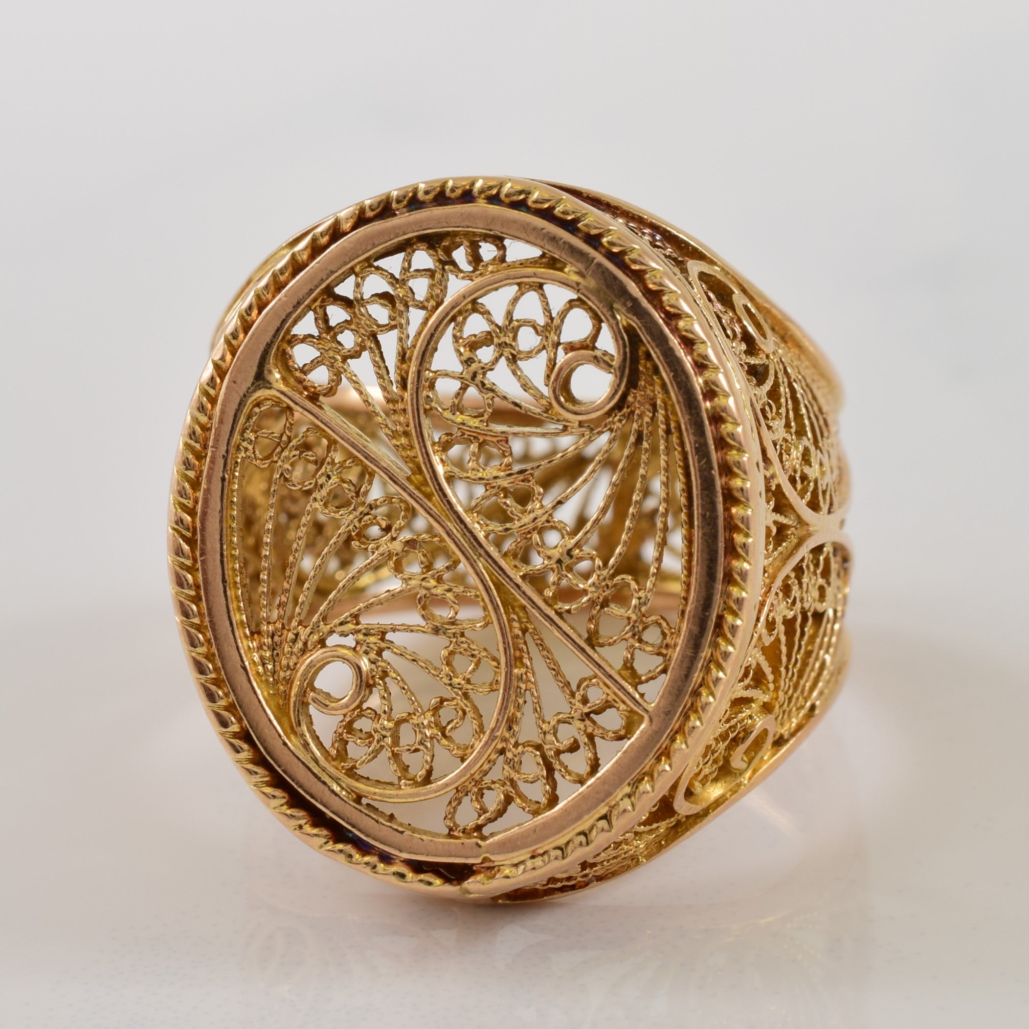 S' Initial Filigree Ring | SZ 8.5 |