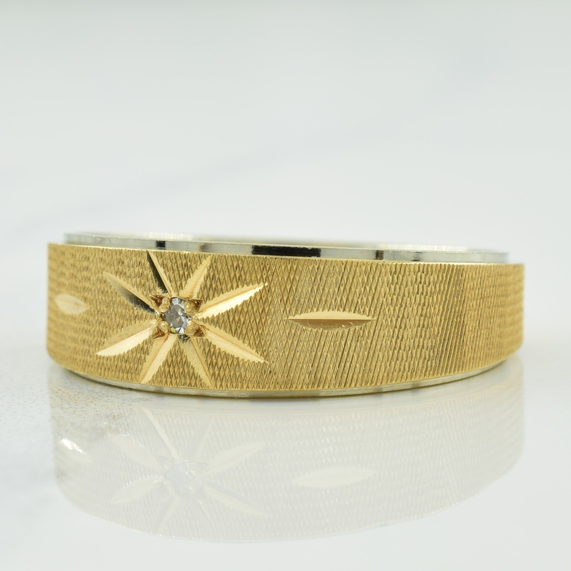 Diamond Starburst Ring | 0.02ct | SZ 11 |