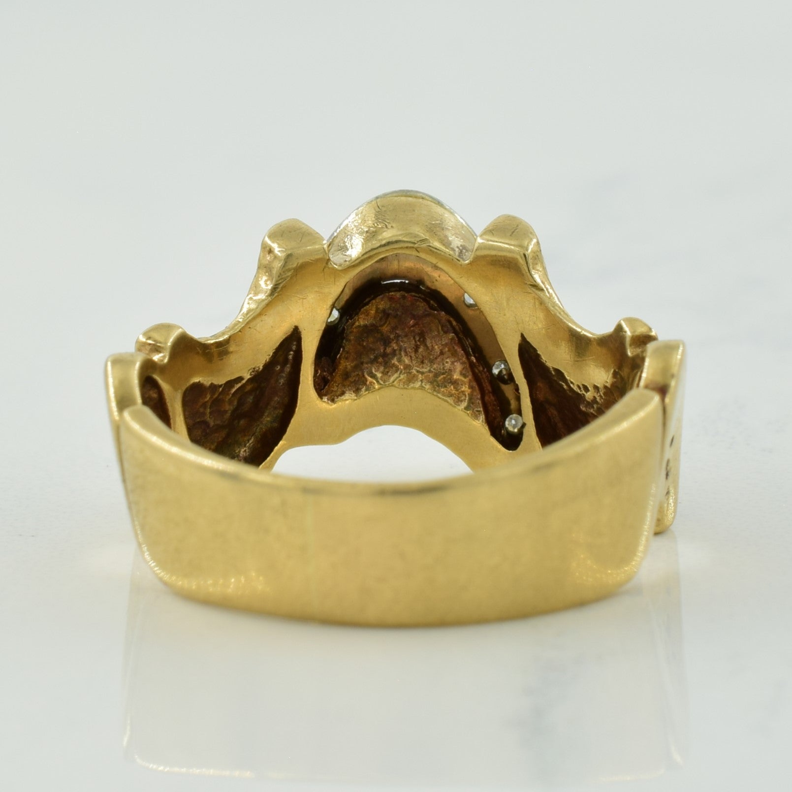 Hill & Valley diamond Ring | 0.05ctw | SZ 6.75 |