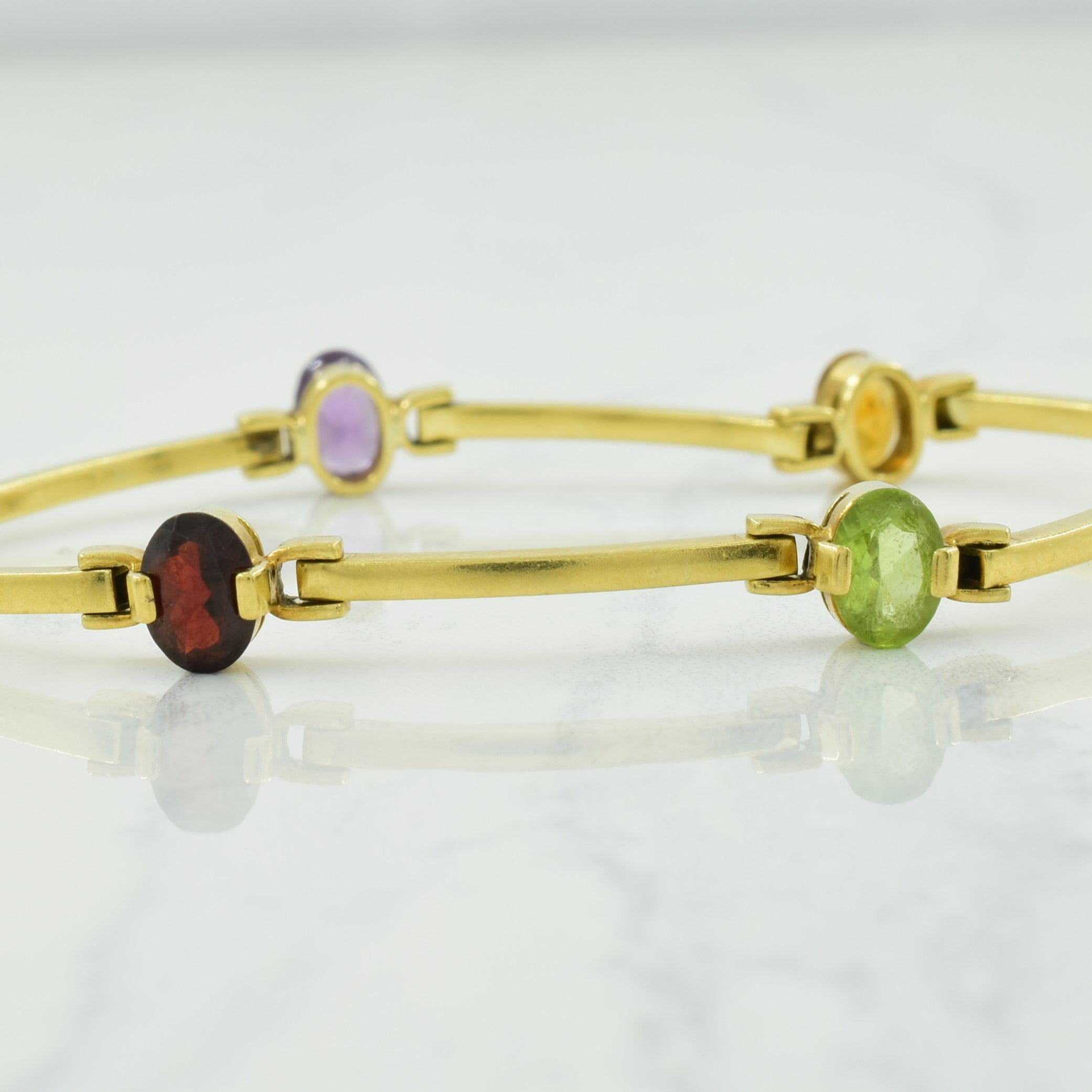 Multi Gemstone Bracelet | 4.00ctw | 7.25" |