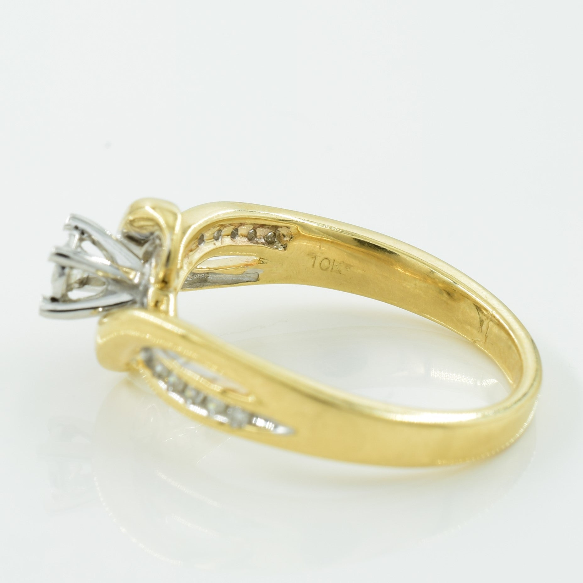 Diamond Bypass Ring | 0.10ctw | SZ 6.25 |