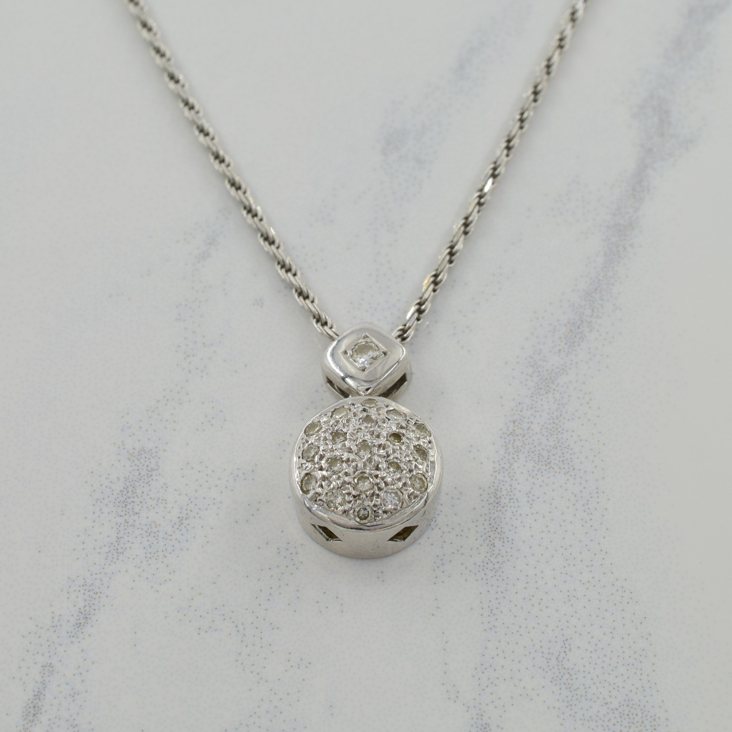 Diamond Pendant Necklace | 0.20ctw | 18.25" |