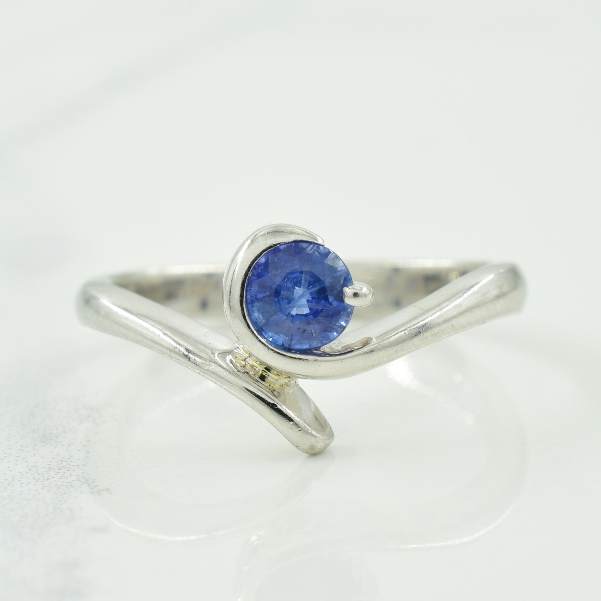 Blue Sapphire Bypass Ring | 0.57ct | SZ 7.25 |