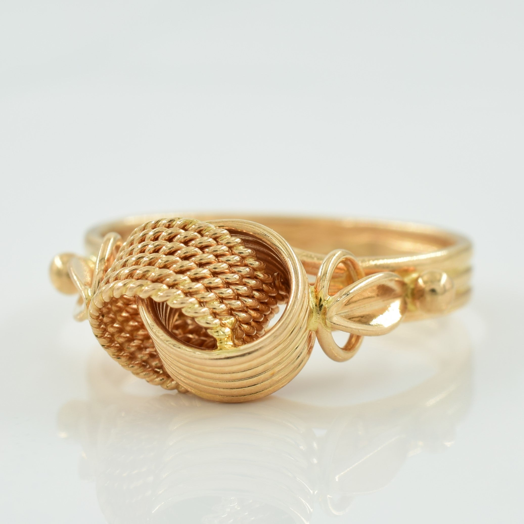 1981 Soviet Hallmarked Armenian 14k Rose Gold Ring | SZ 8.25 |
