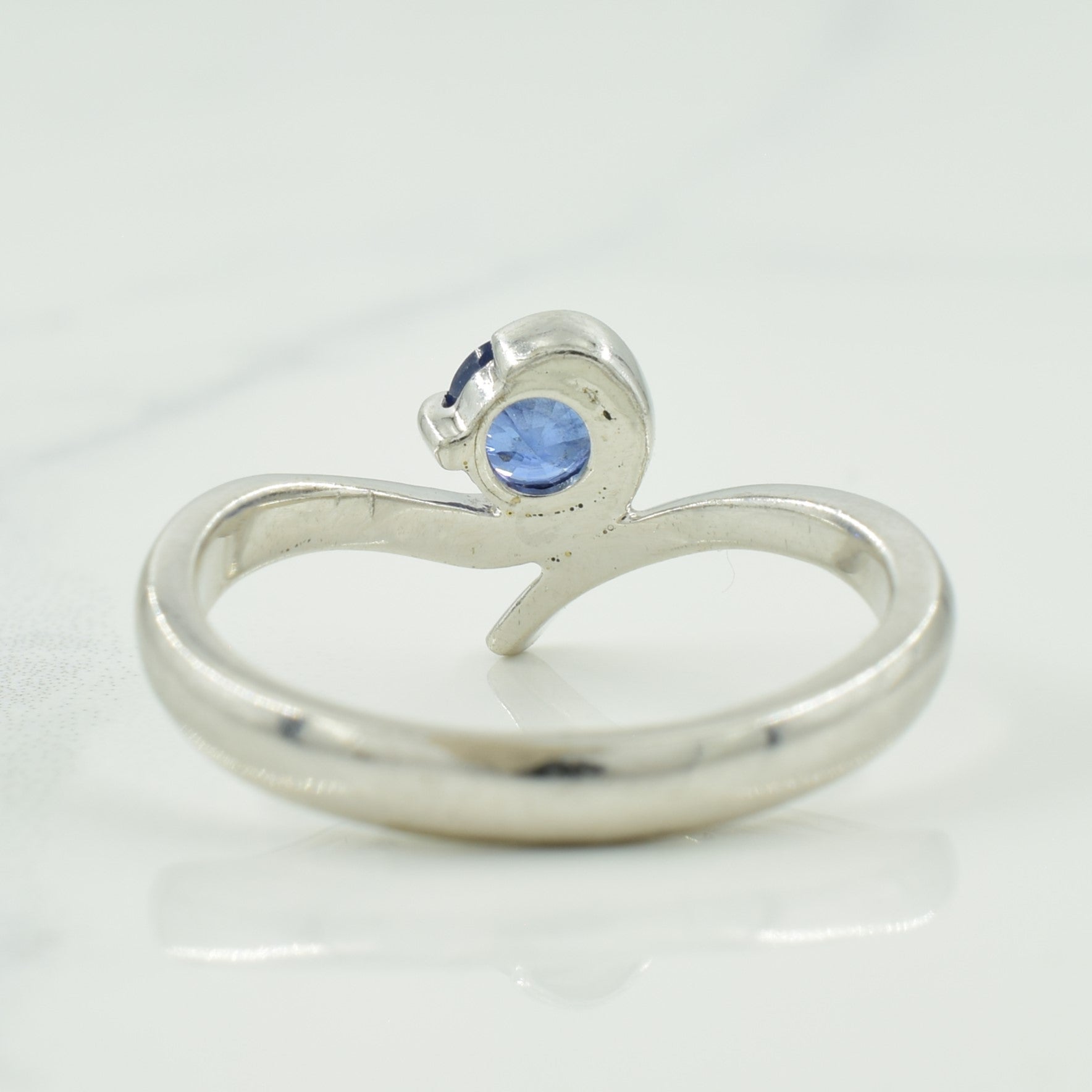 Blue Sapphire Bypass Ring | 0.57ct | SZ 7.25 |