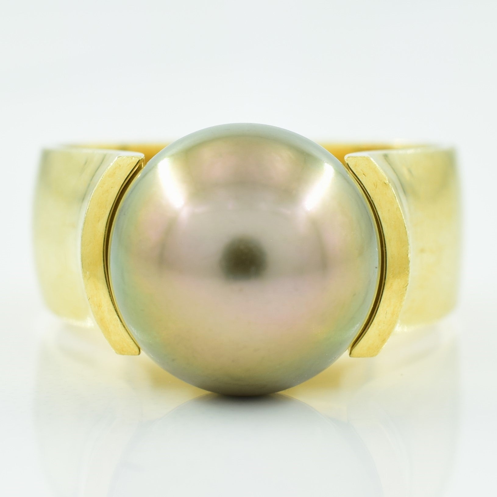 Cathedral Tahitian Pearl Ring | 8.50ct | SZ 5.75 |