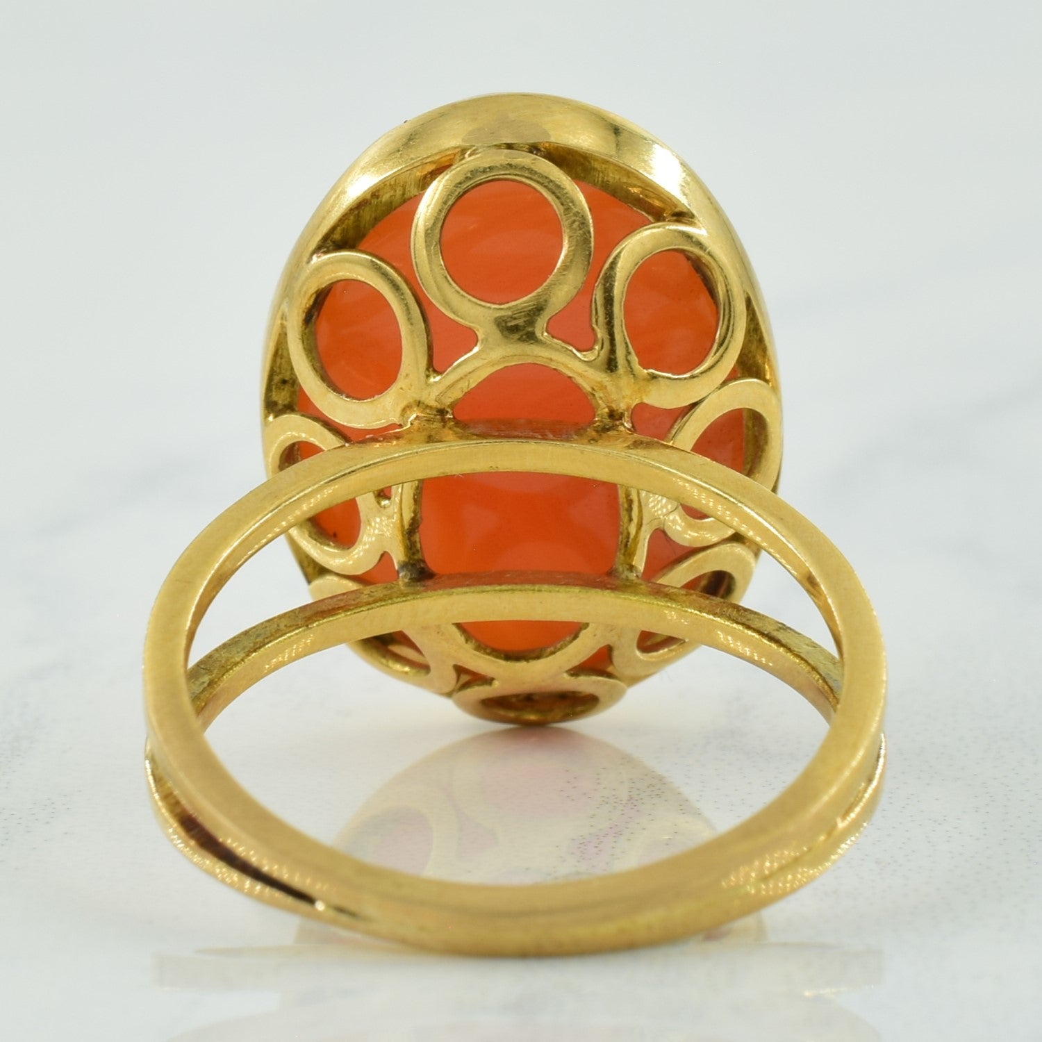 Chalcedony Cocktail Ring | 14.00ct | SZ 6.5 |