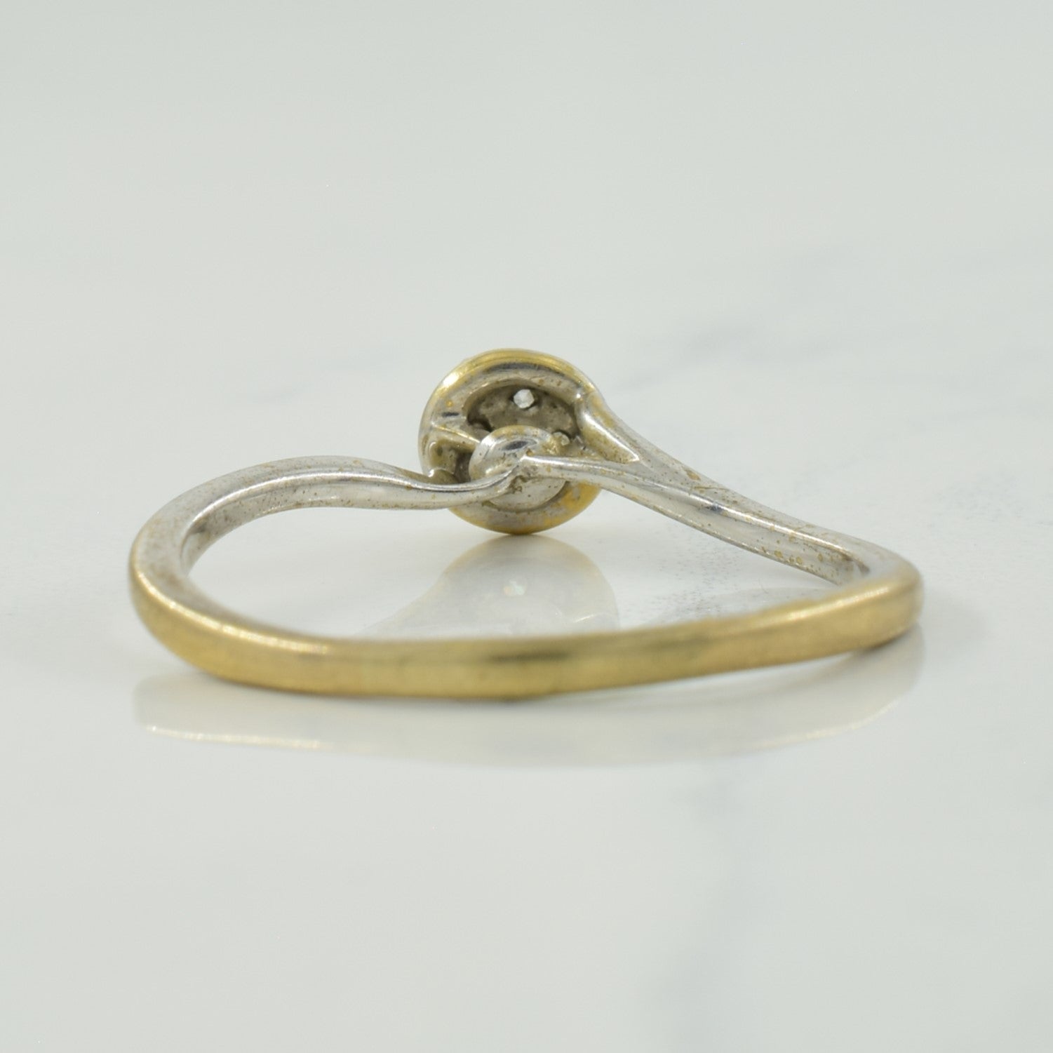 Diamond Cluster Bypass Ring | 0.09ctw | SZ 7 |
