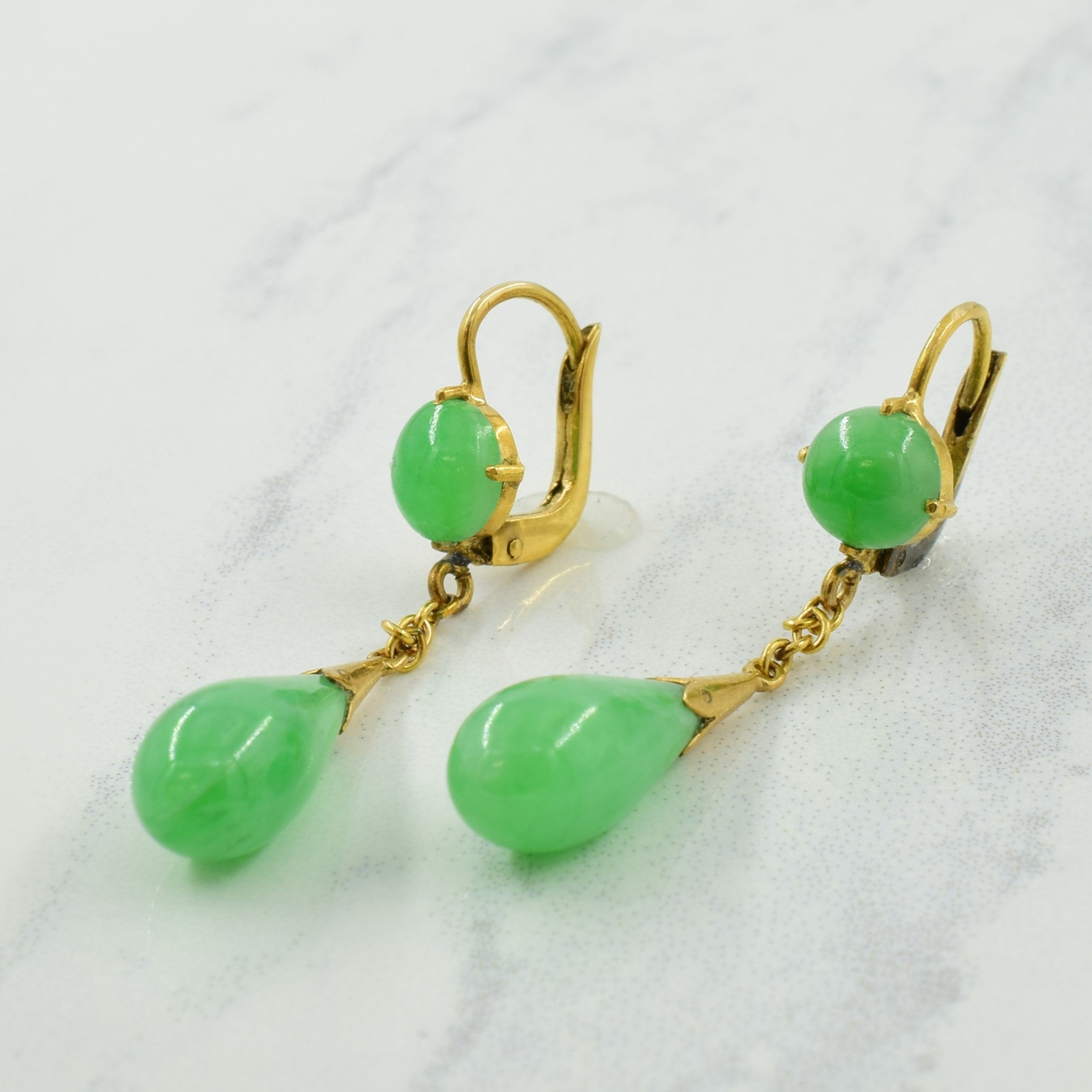 Jadeite Drop Earrings | 4.50ctw |
