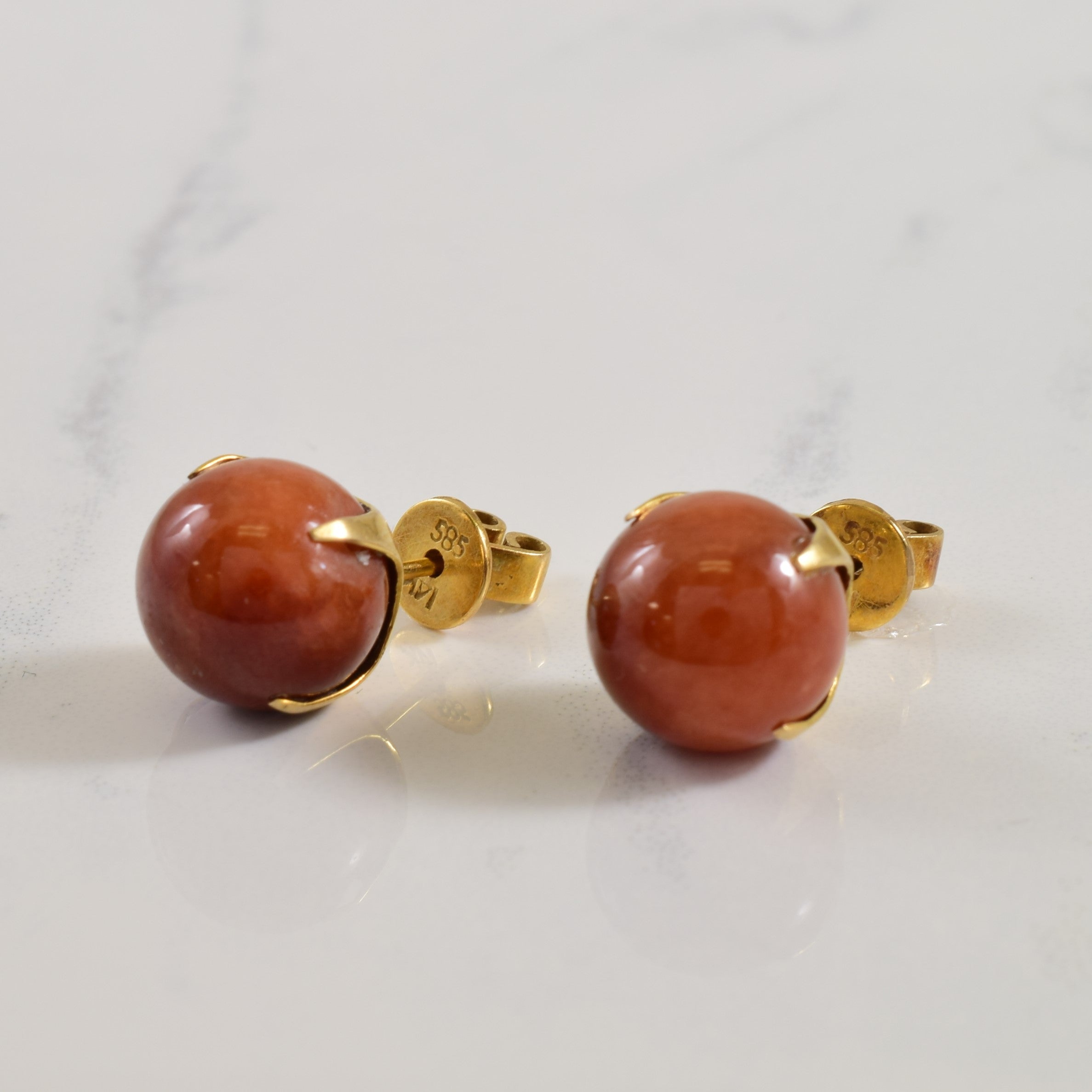 Jadeite Stud Earrings | 18.00ctw |
