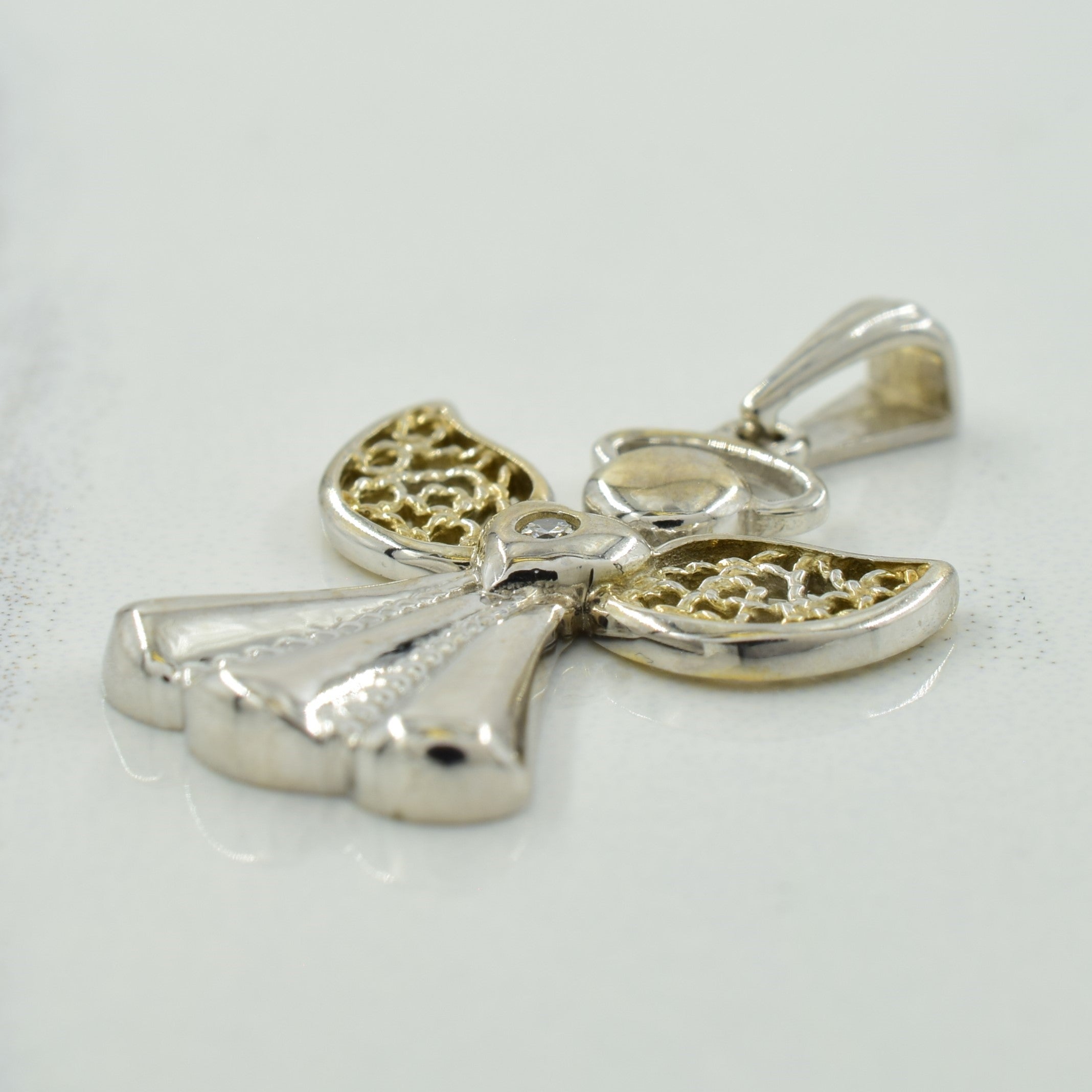 Diamond Angel Pendant | 0.01ct |