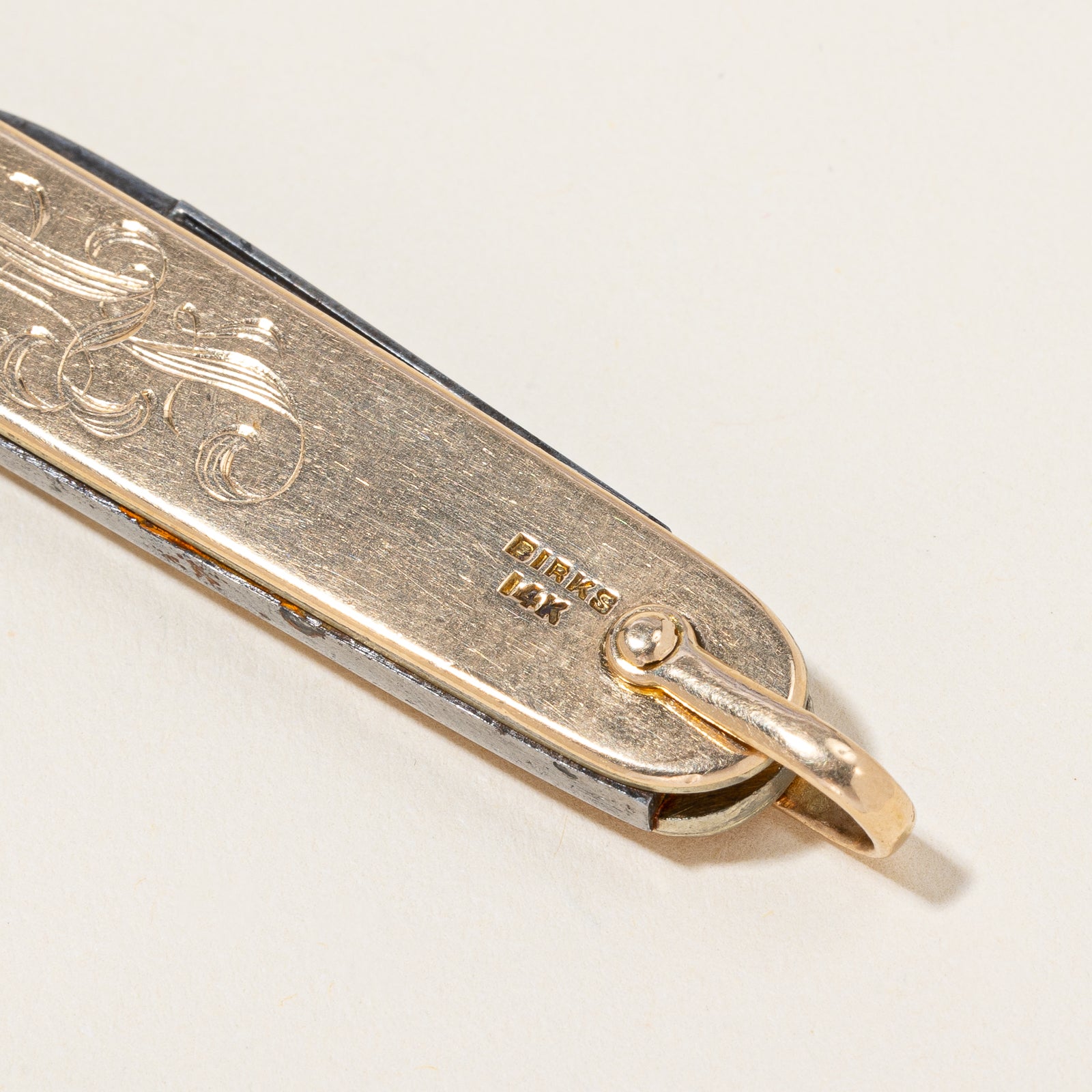 'Birks' Gold Pocket Knife |
