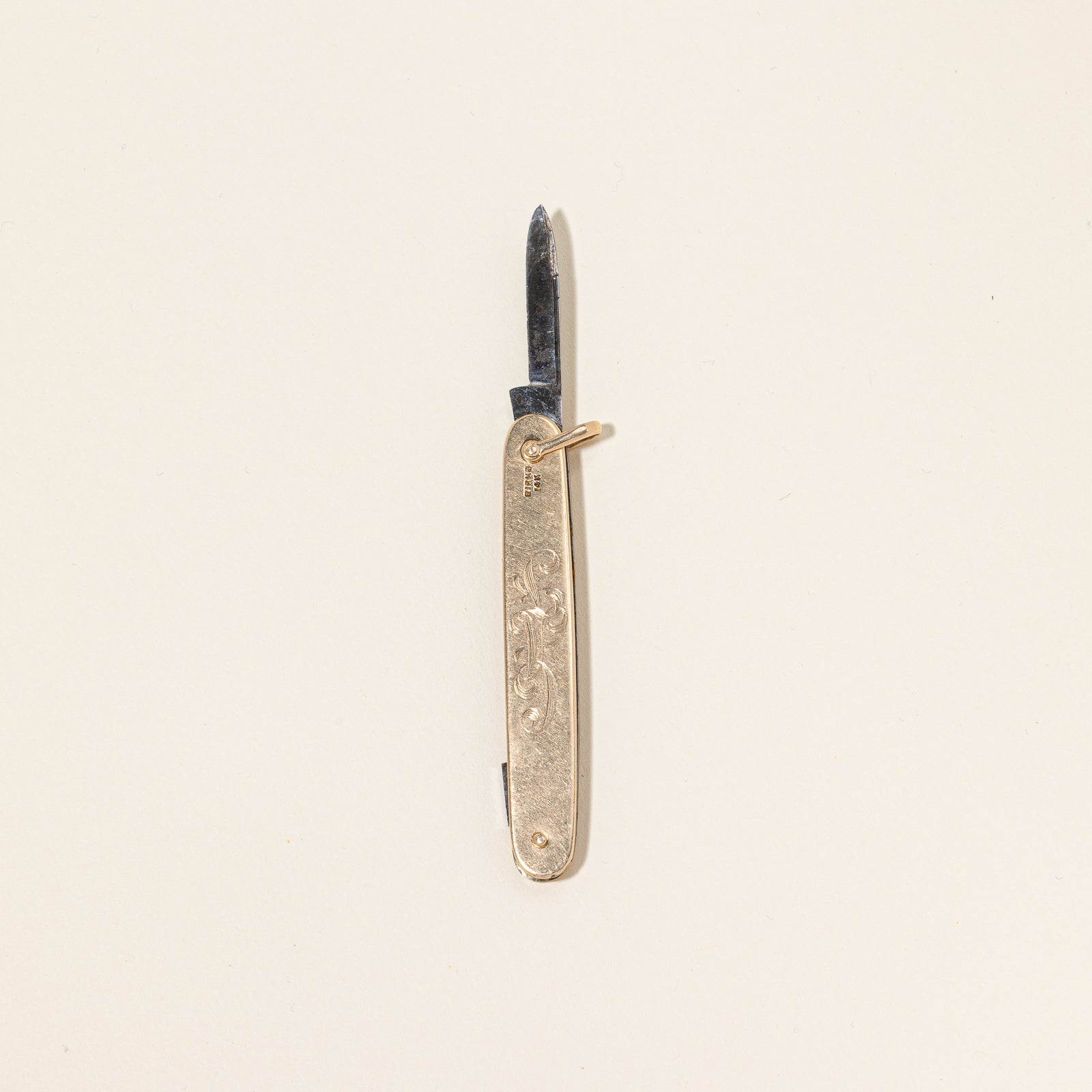 'Birks' Gold Pocket Knife |