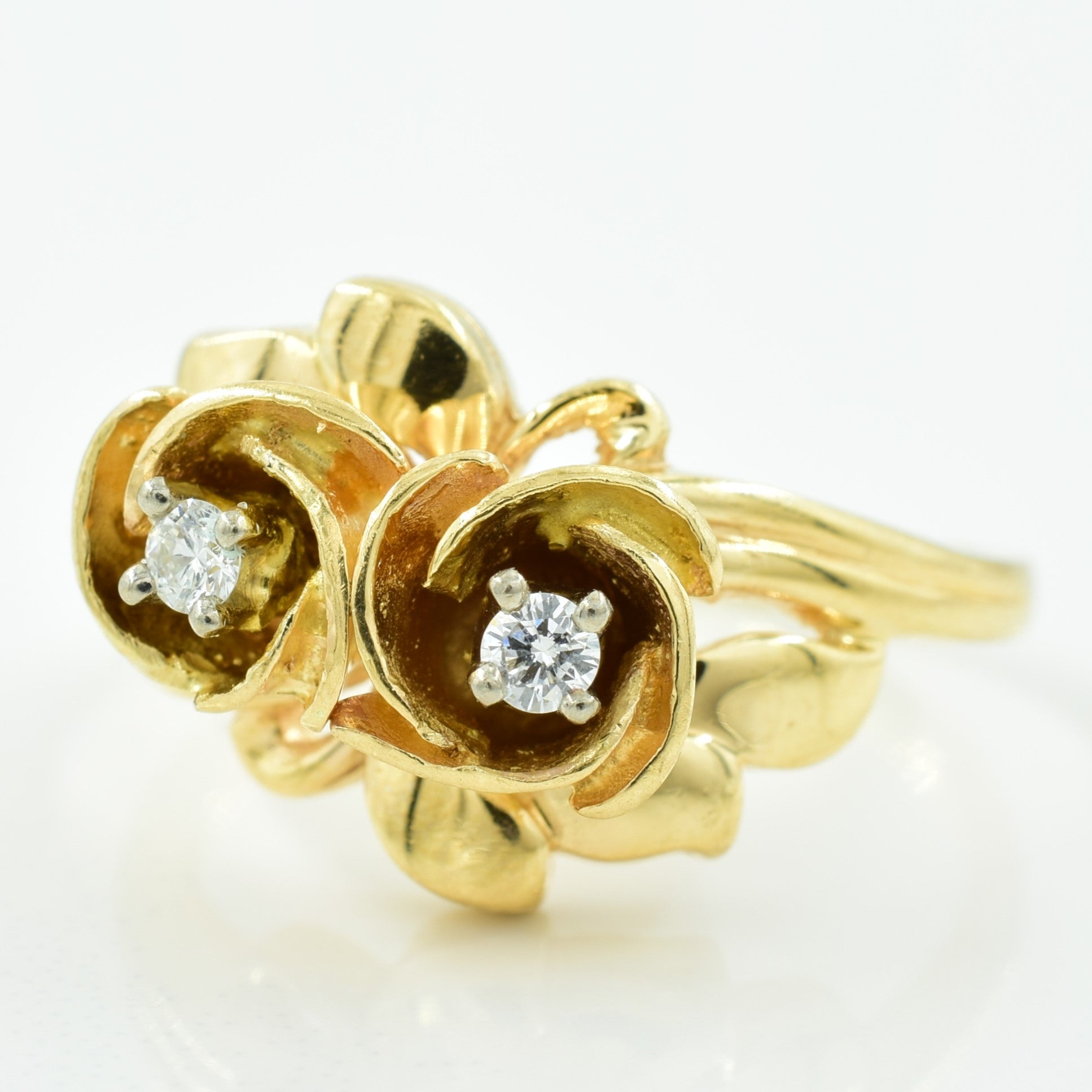 Two Stone Diamond Ring | 0.08ctw | SZ 6.5 |