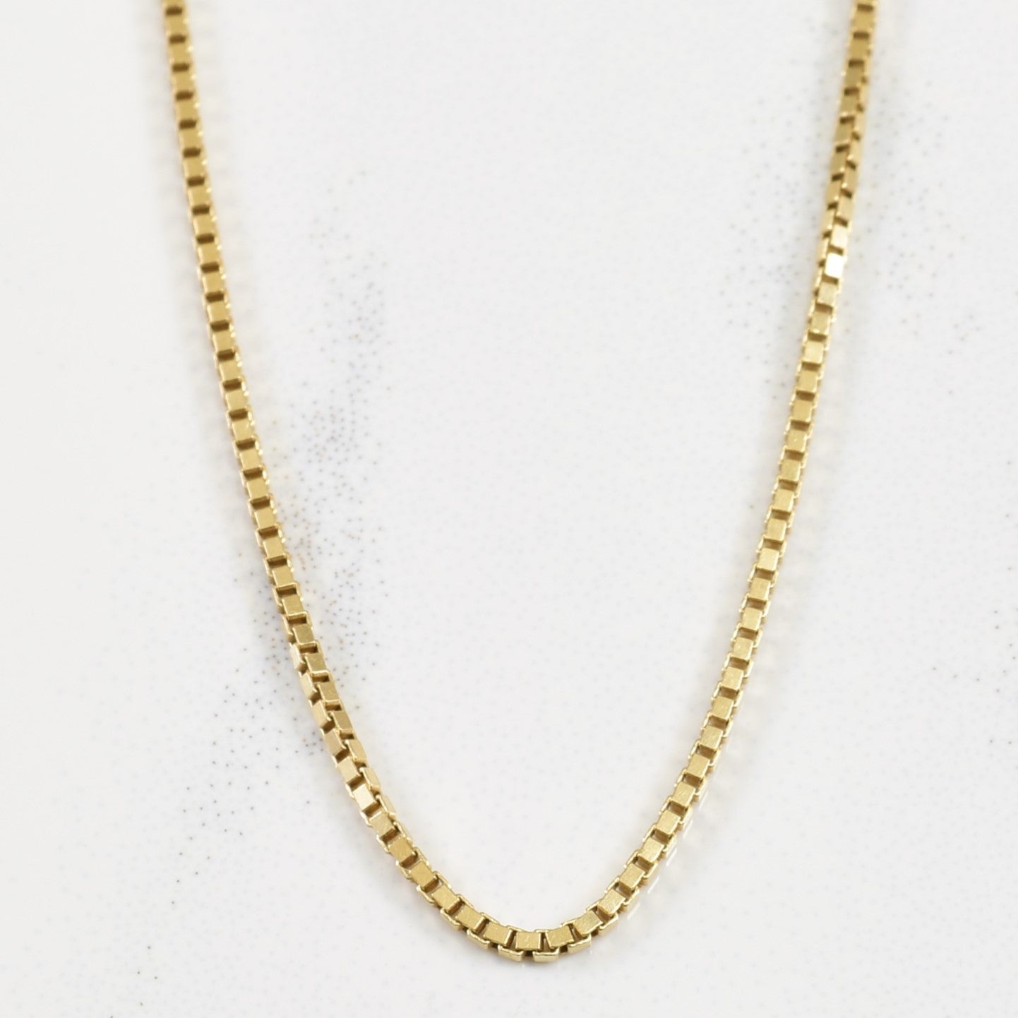 14k gold purchases box chain 18