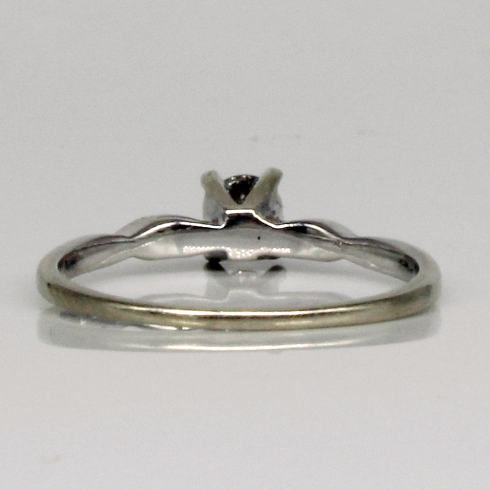 White Gold Diamond Solitaire Ring | 0.20ctw | SZ 7 |