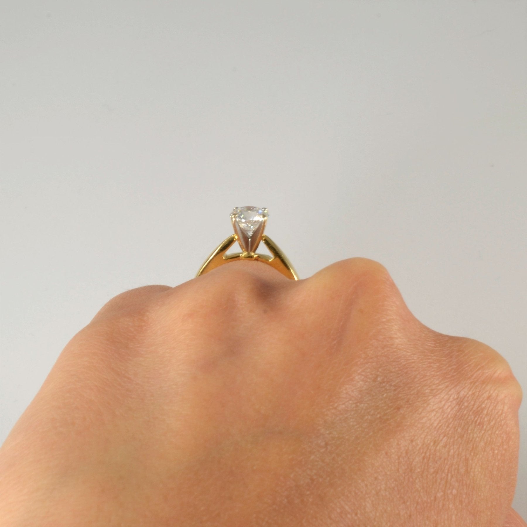 100 Facet Diamond Solitaire Engagement Ring | 1.04ct | SZ 5.25 | - 100 Ways