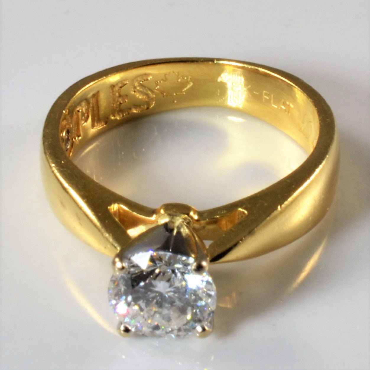 100 Facet Diamond Solitaire Engagement Ring | 1.04ct | SZ 5.25 | - 100 Ways