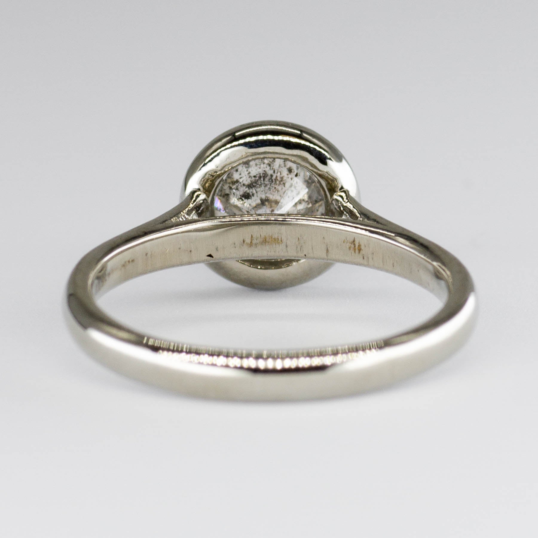 100 Ways' 14k White Gold Bezel Set Solitaire Ring | 1.44ct | SZ 7 - 100 Ways