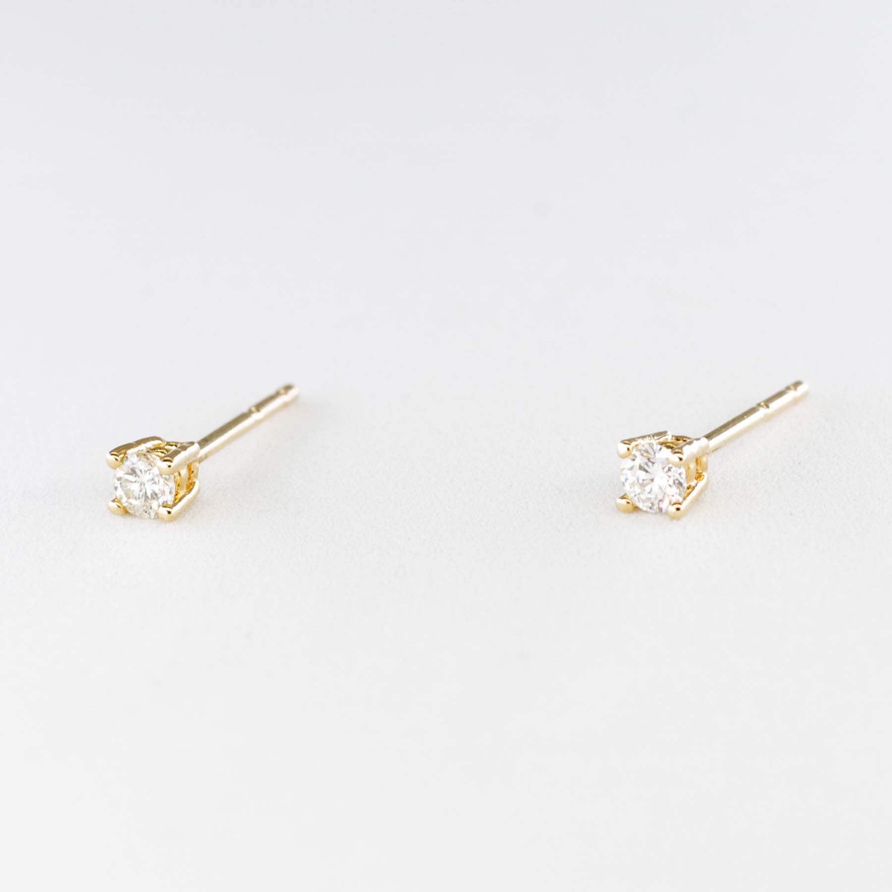 '100 Ways' 14k Yellow Gold Diamond Small Studs | 1/8 ctw | - 100 Ways