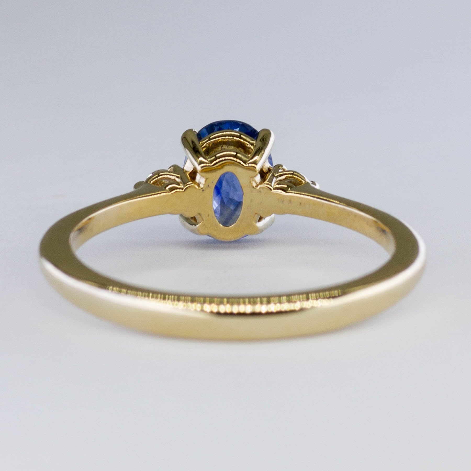'100 Ways' Accented Oval Ceylon Sapphire Ring | 1.00ct | SZ 7 | - 100 Ways
