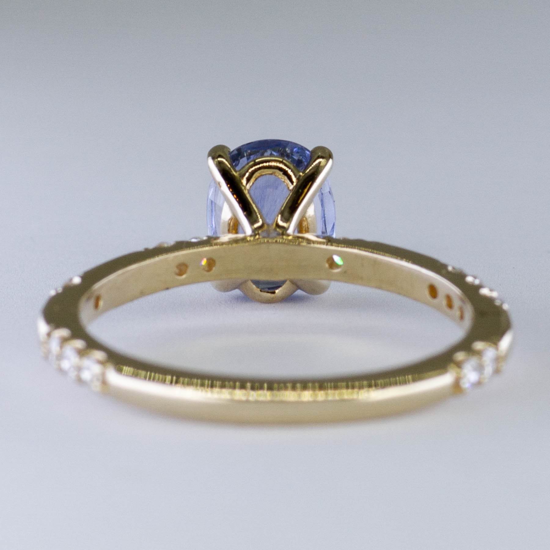 '100 Ways' Accented Oval Ceylon Sapphire Ring | 1.56ct | SZ 7 | - 100 Ways