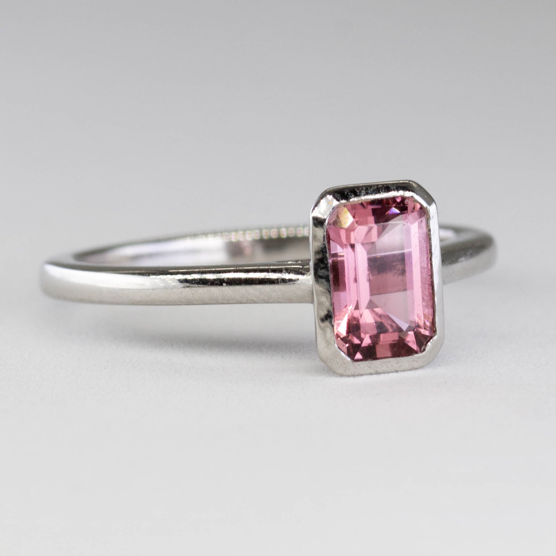 '100 Ways' Bezel Set Pink Tourmaline Ring | 1.10ct | SZ 6.5 | - 100 Ways