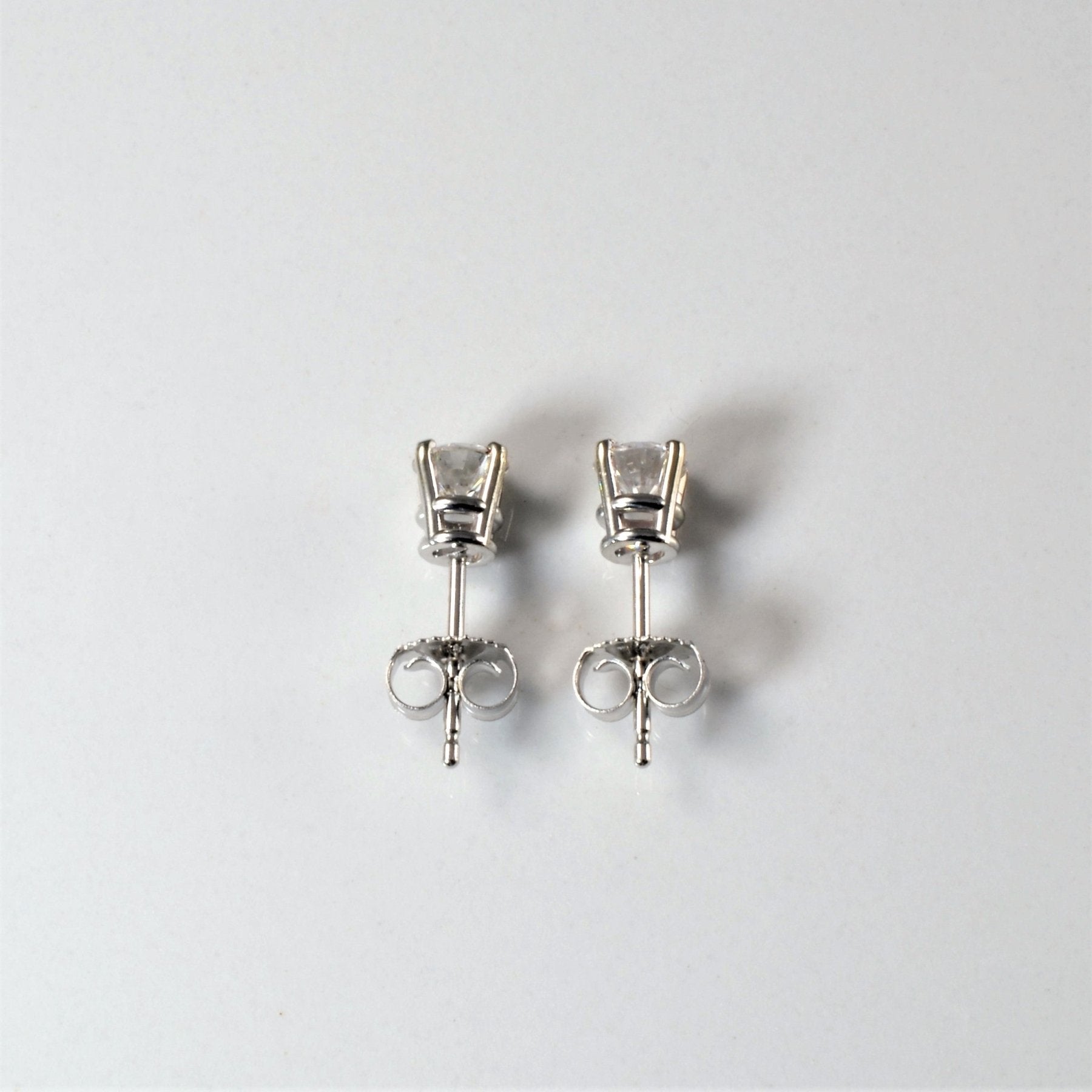 '100 Ways' Classic Solitaire Diamond Stud Earrings | White Gold | Est. 0.50ctw | - 100 Ways