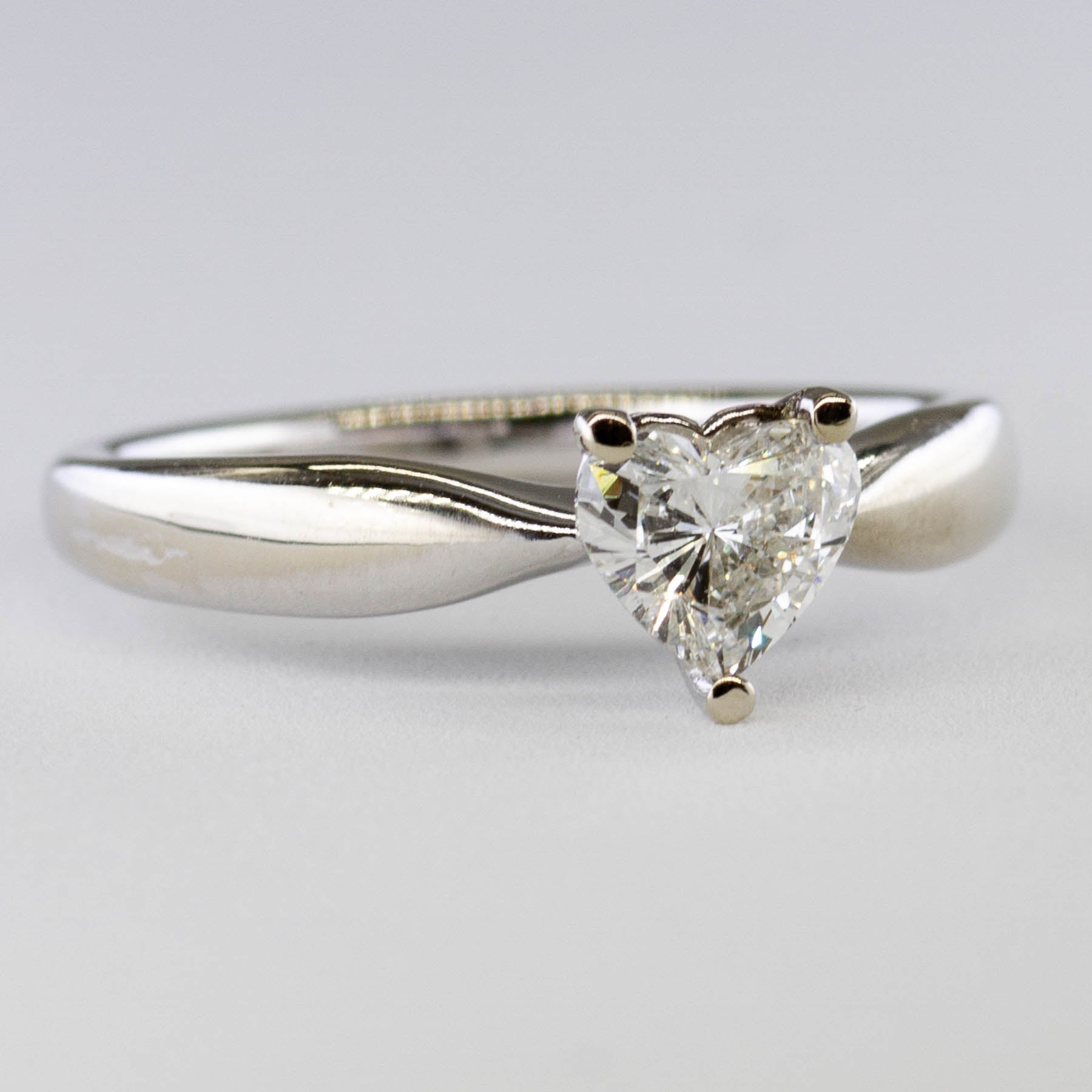 '100 Ways' Heart Cut Diamond Solitaire Engagement Ring | SZ 7 | - 100 Ways