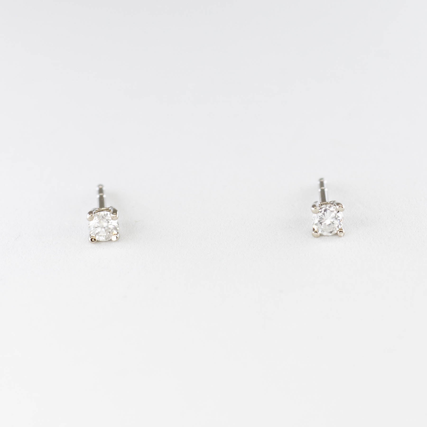 '100 Ways' White Gold Diamond Small Studs | 1/8 ctw | - 100 Ways