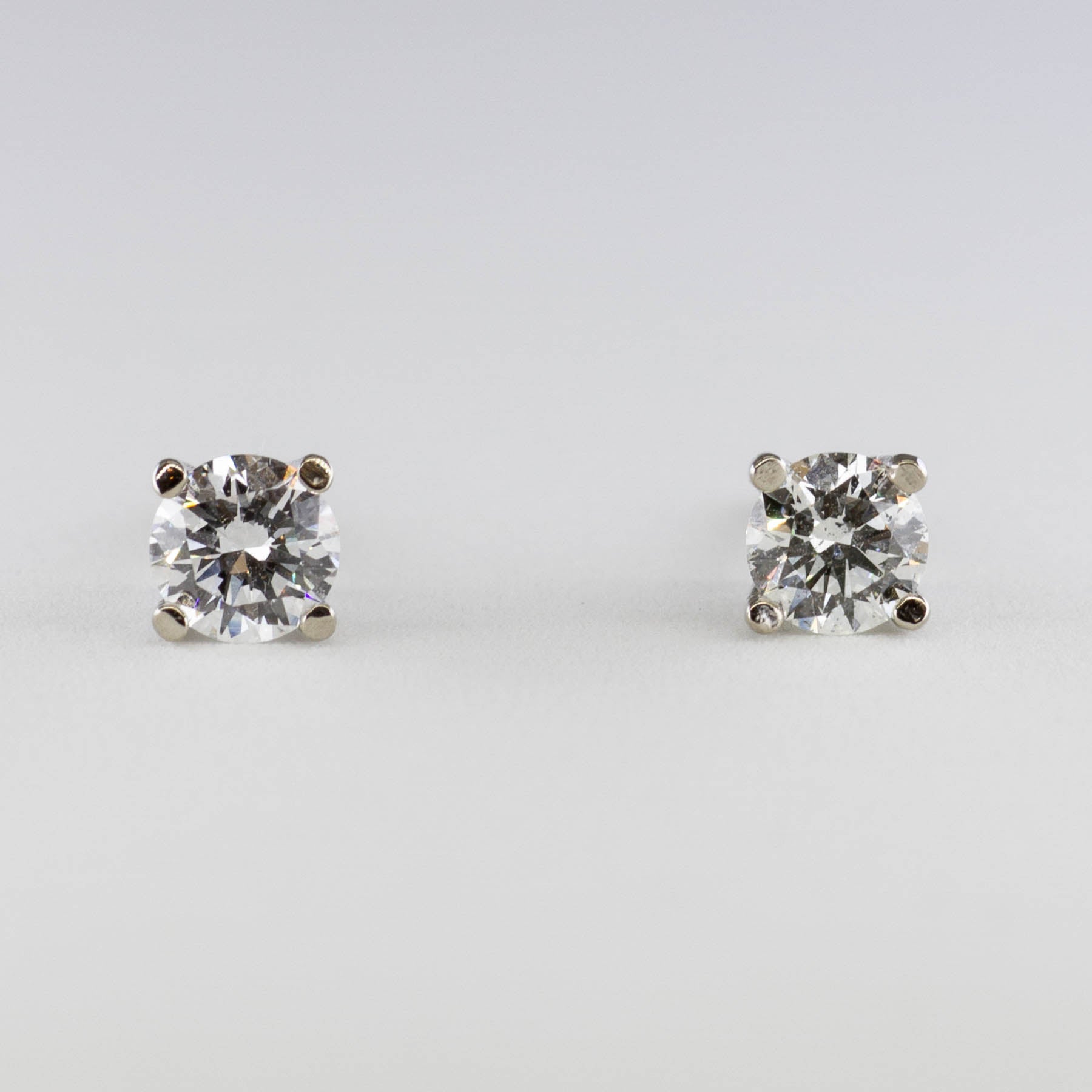 100 Ways White Gold Diamond Studs | 1/2 carat | Options Available - 100 Ways