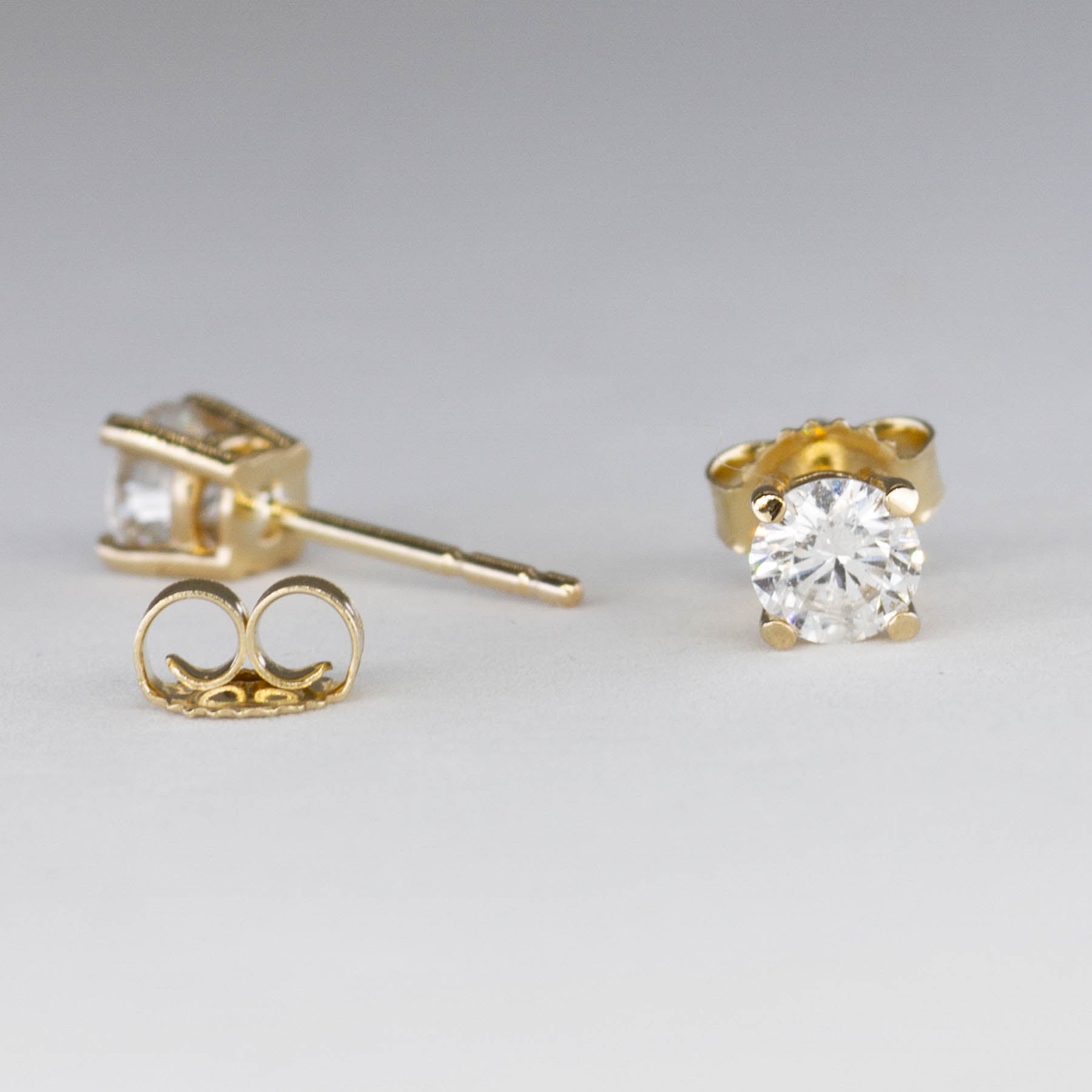 100 Ways Yellow Gold Diamond Studs | 0.48 tcw | - 100 Ways