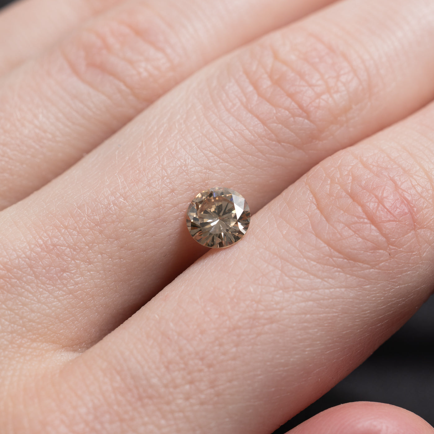 GIA Round Brilliant Cut Loose Diamond | 1.04ct VS1 Fancy Yellowish Brown |