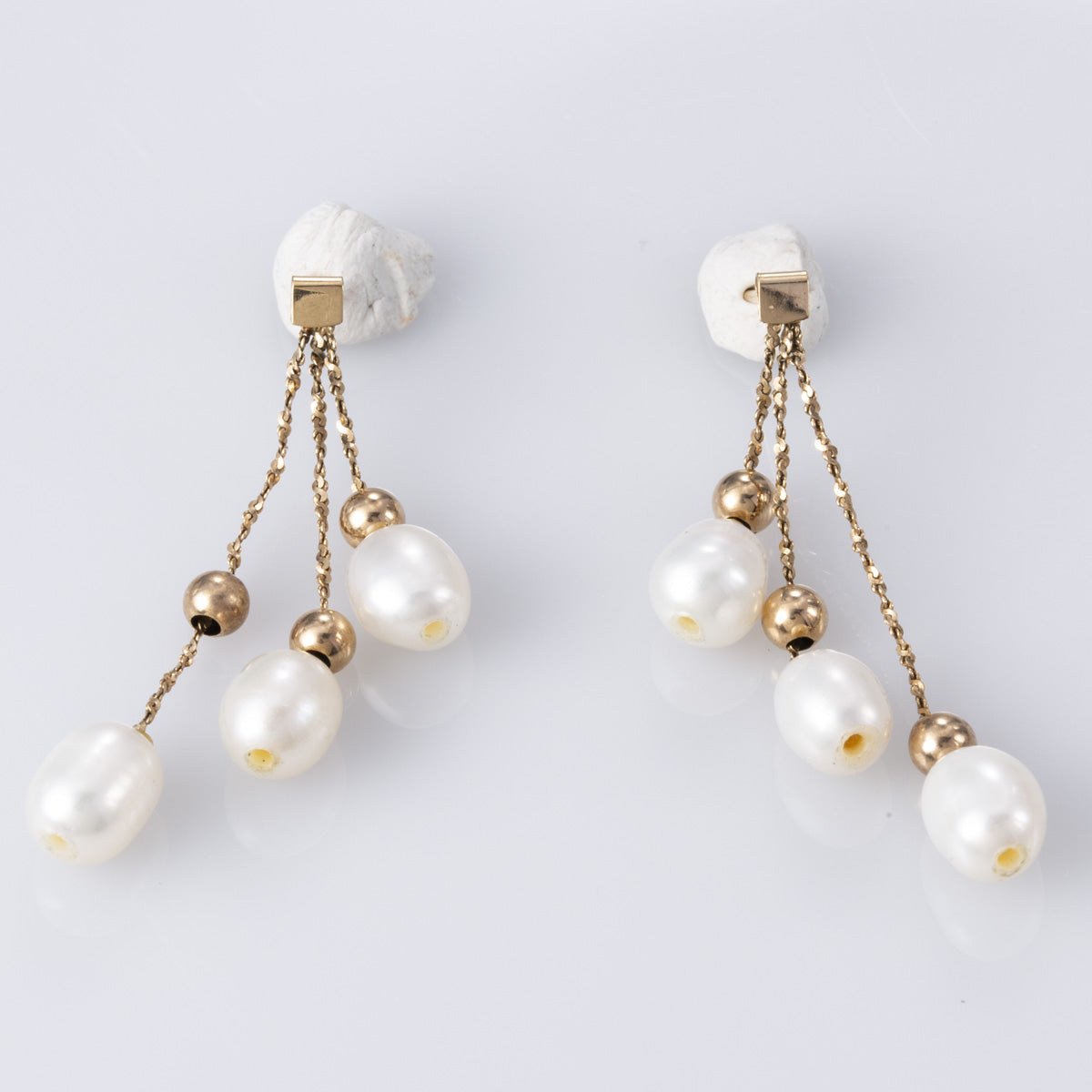 Boucles d'oreilles pendantes en perles