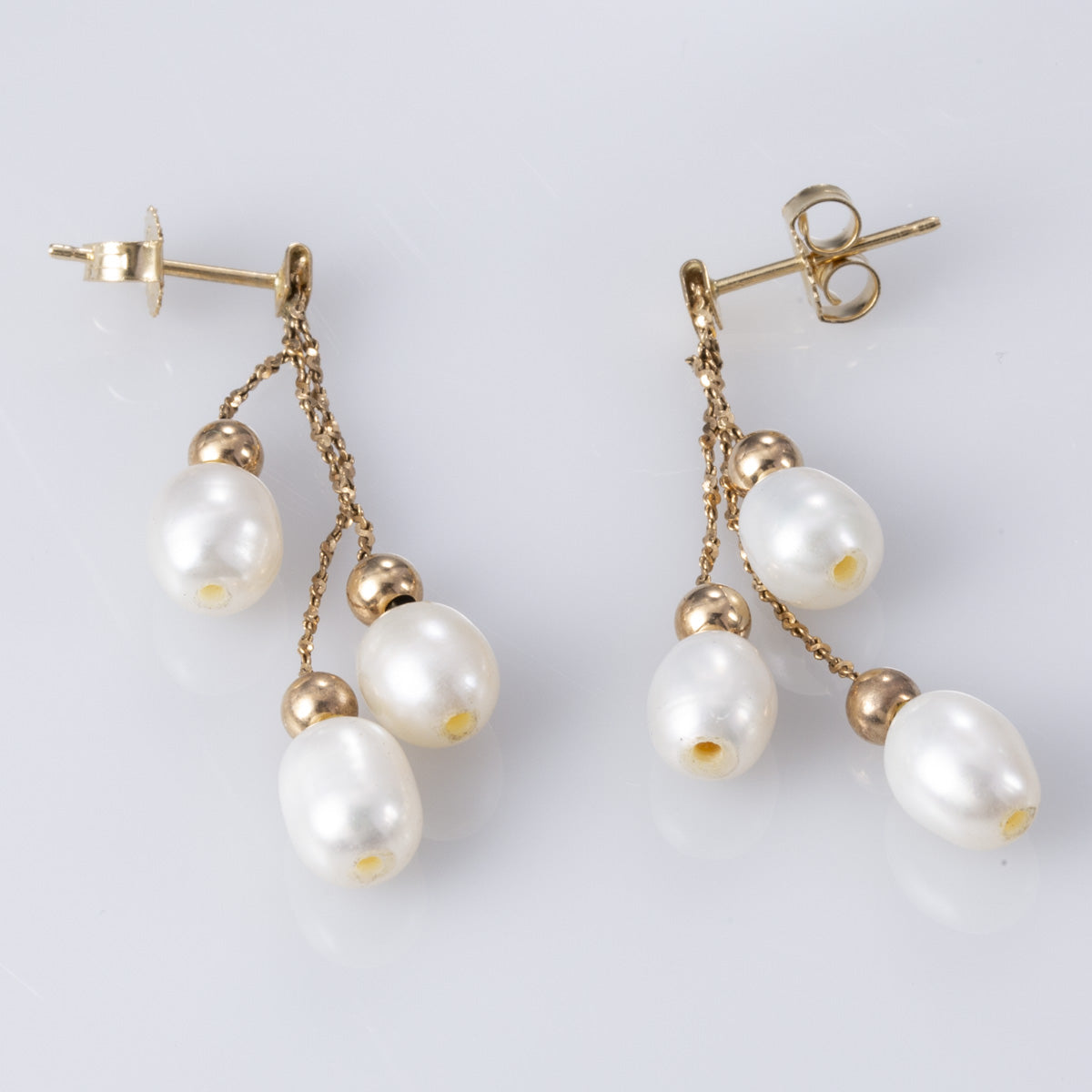 Boucles d'oreilles pendantes en perles
