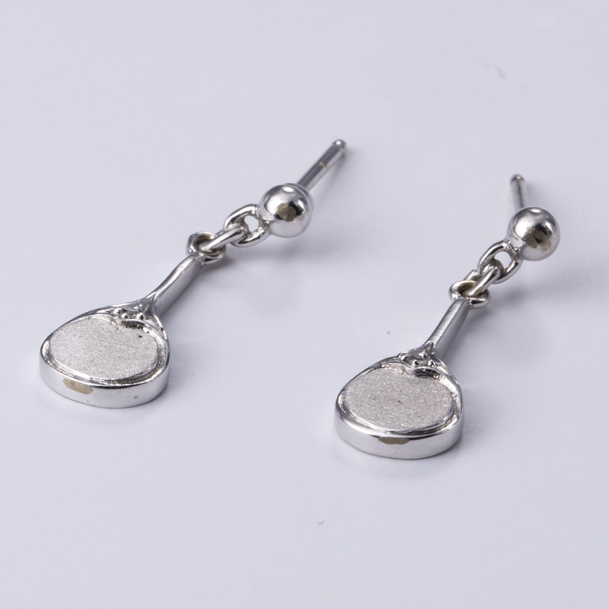 14k White Gold Diamond Earrings | 0.025ctw
