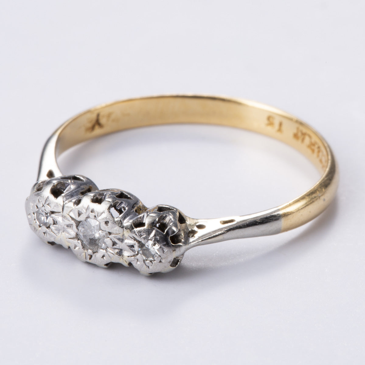 18k Platinum Diamond Ring | 0.08ctw | Sz 6.25