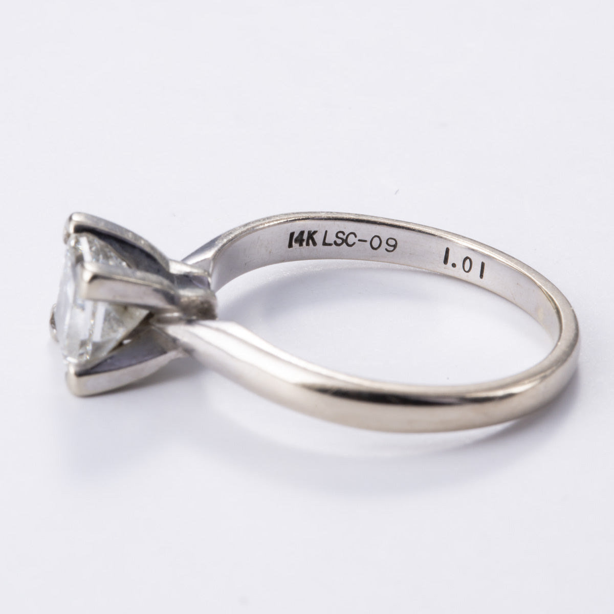 14k White Gold Diamond Ring | 1.01ct | Sz 4.75