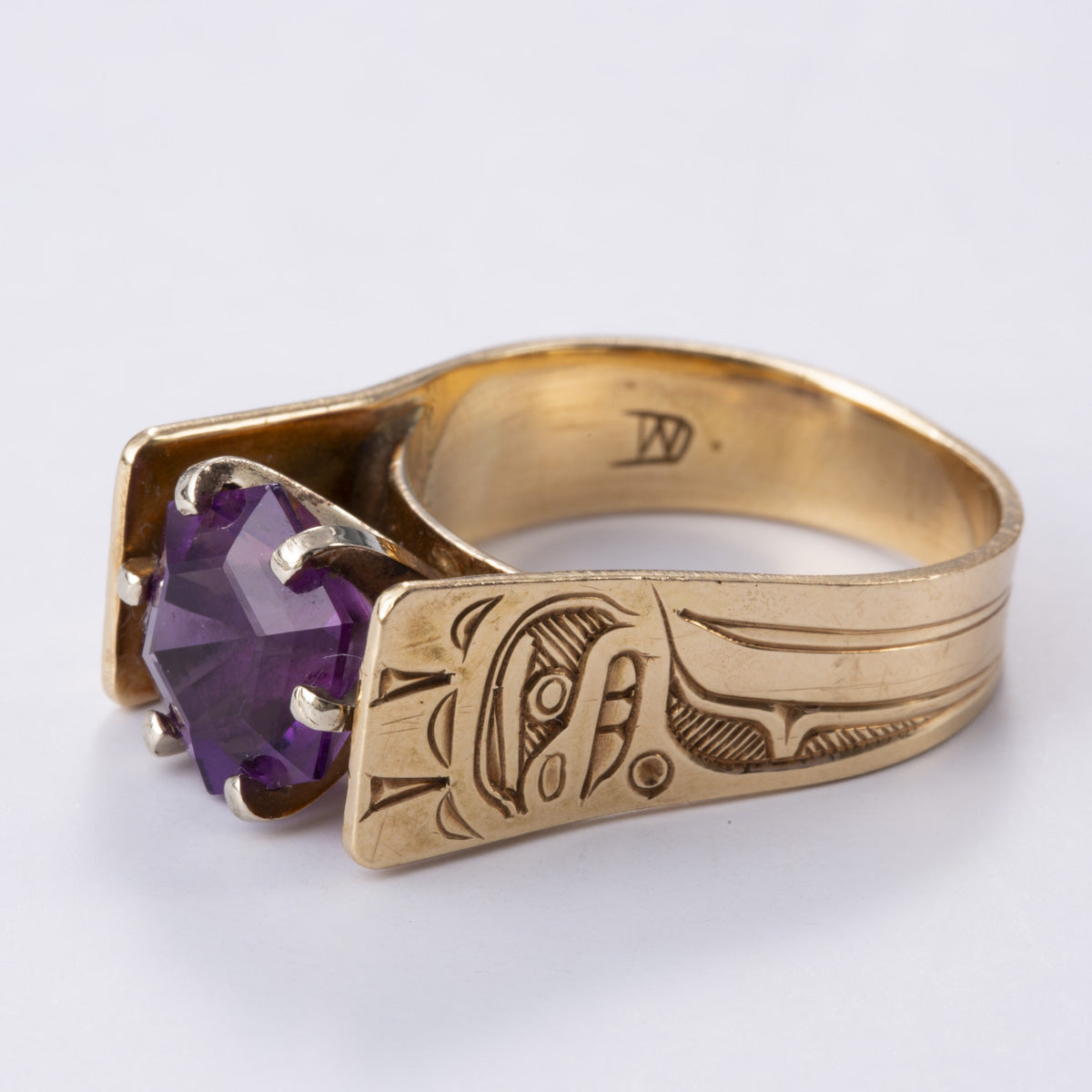 14k Yellow Gold Amethyst Ring | 2.25ct | Sz 7